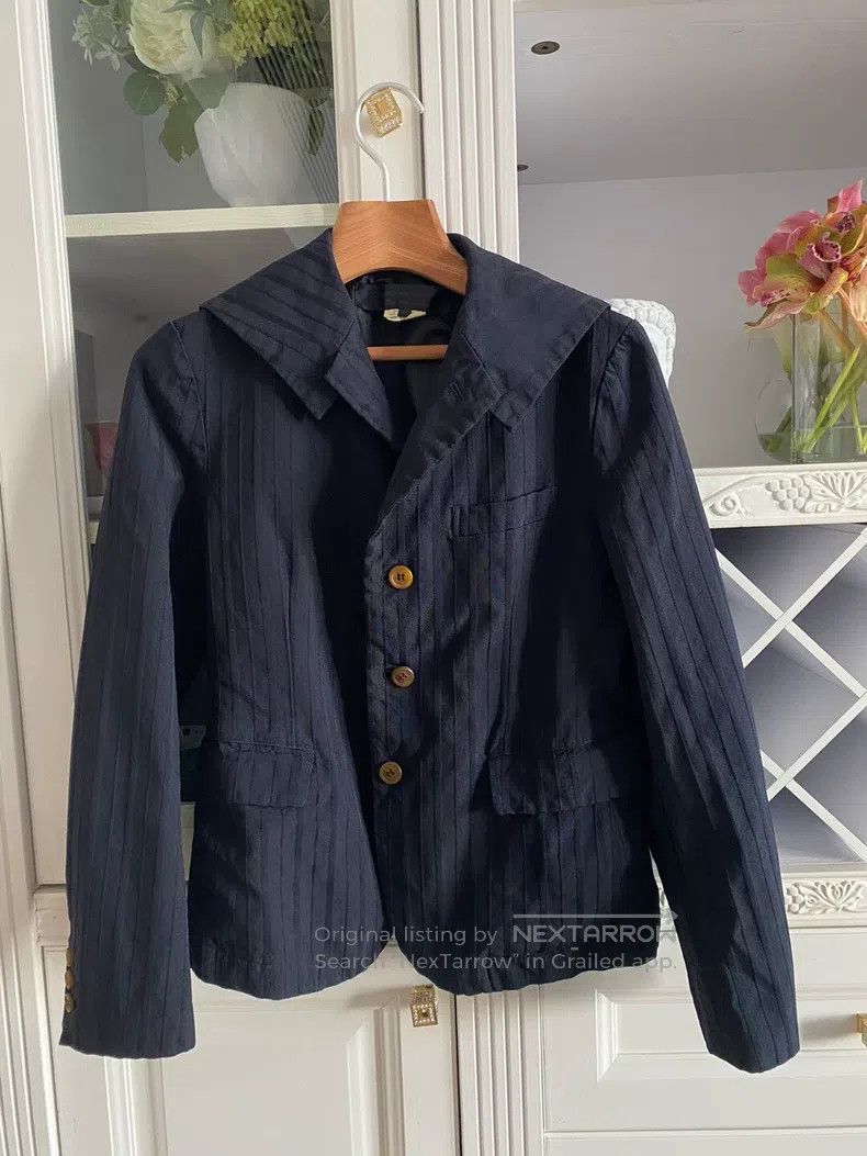 Comme Des Garcons Subline Peter Pan Collar Jacket