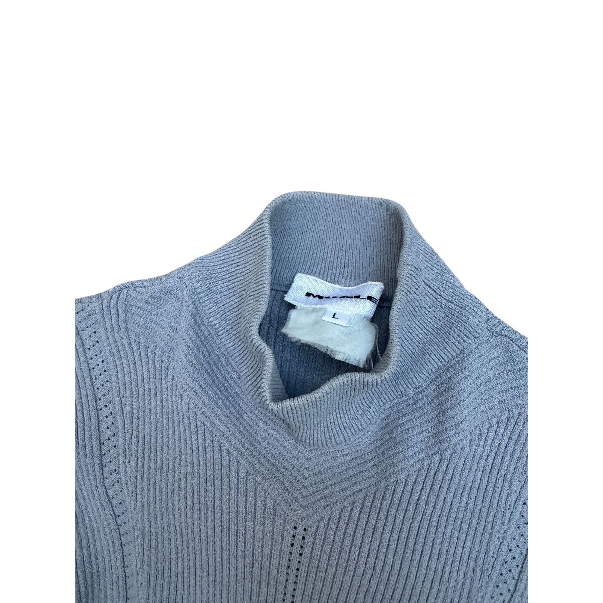 Thierry Mugler Vintage grey wool rollneck Size S / US 4 / IT 40 - 5 Thumbnail