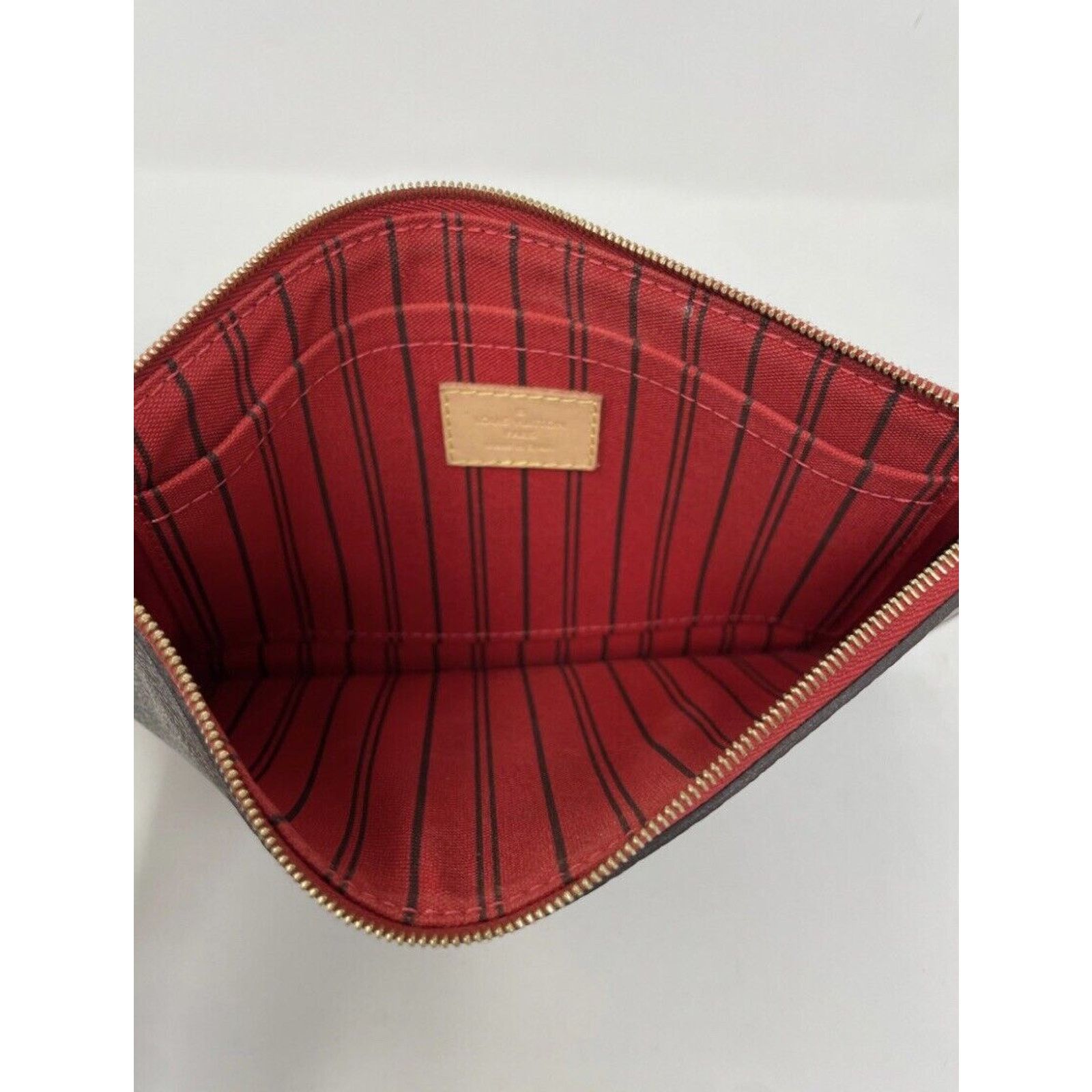 Louis Vuitton Louis Vuitton Cherry Red Monogram Neverfull Pochette Cerise Size ONE SIZE - 10 Thumbnail