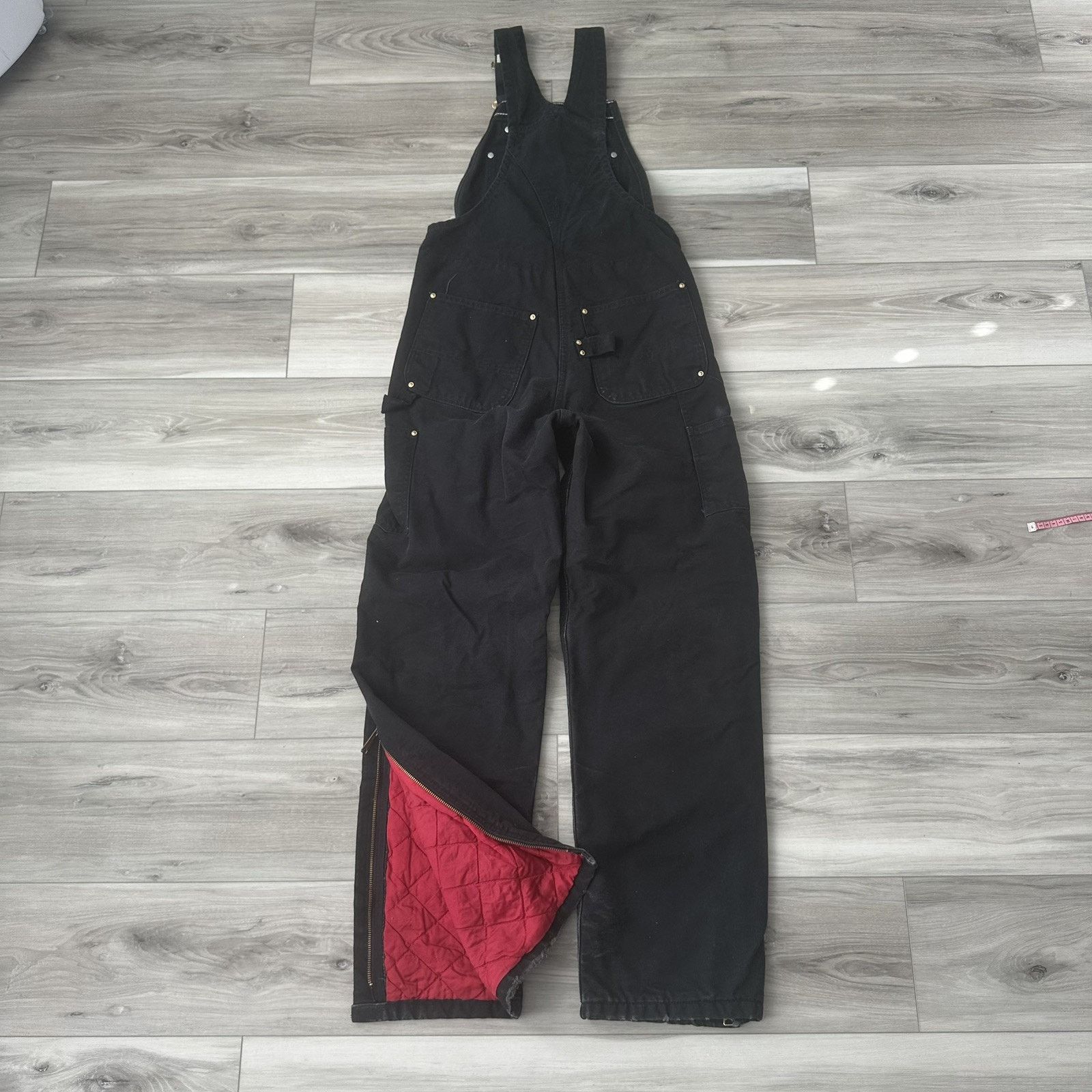 Carhartt VTG Carhartt Insulated Double Knee Overalls Mens 32x32 Black Size US L / EU 52-54 / 3 - 8 Thumbnail
