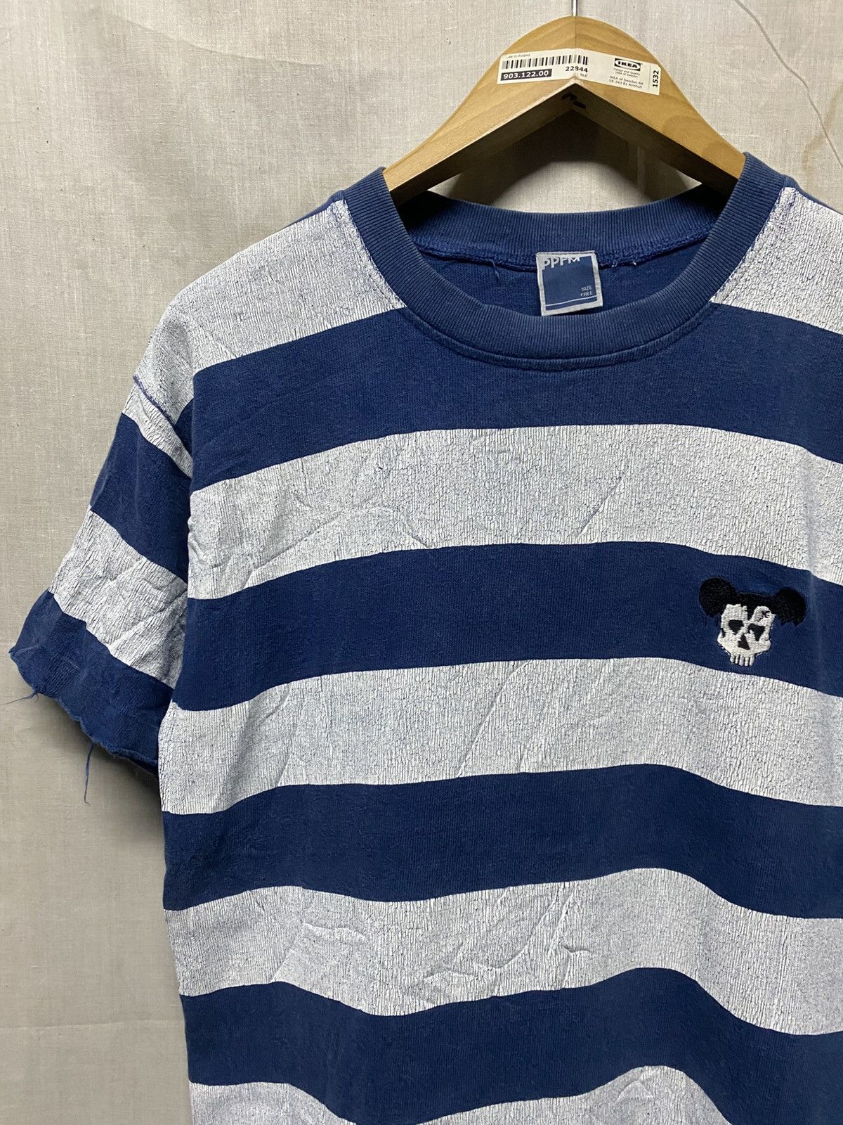 If Six Was Nine ❗️SALE❗️PPFM No Pain No Gain Distressed Stripe Tee Size US M / EU 48-50 / 2 - 3 Thumbnail