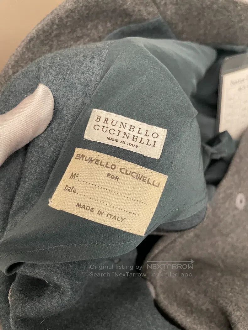 Brunello Cucinelli Brunello Cucinelli Dark Gray Cashmere Long Coat Size S / US 4 / IT 40 - 5 Thumbnail