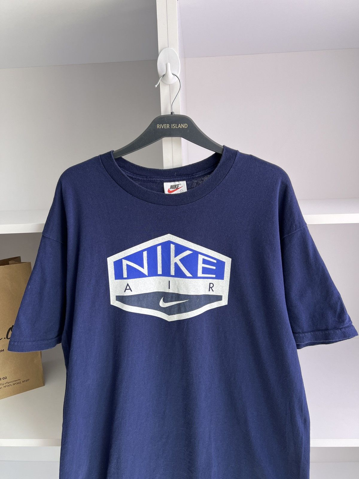 Nike × Vintage Vintage Nike Air Big logo Tee Size US L / EU 52-54 / 3 - 2 Thumbnail