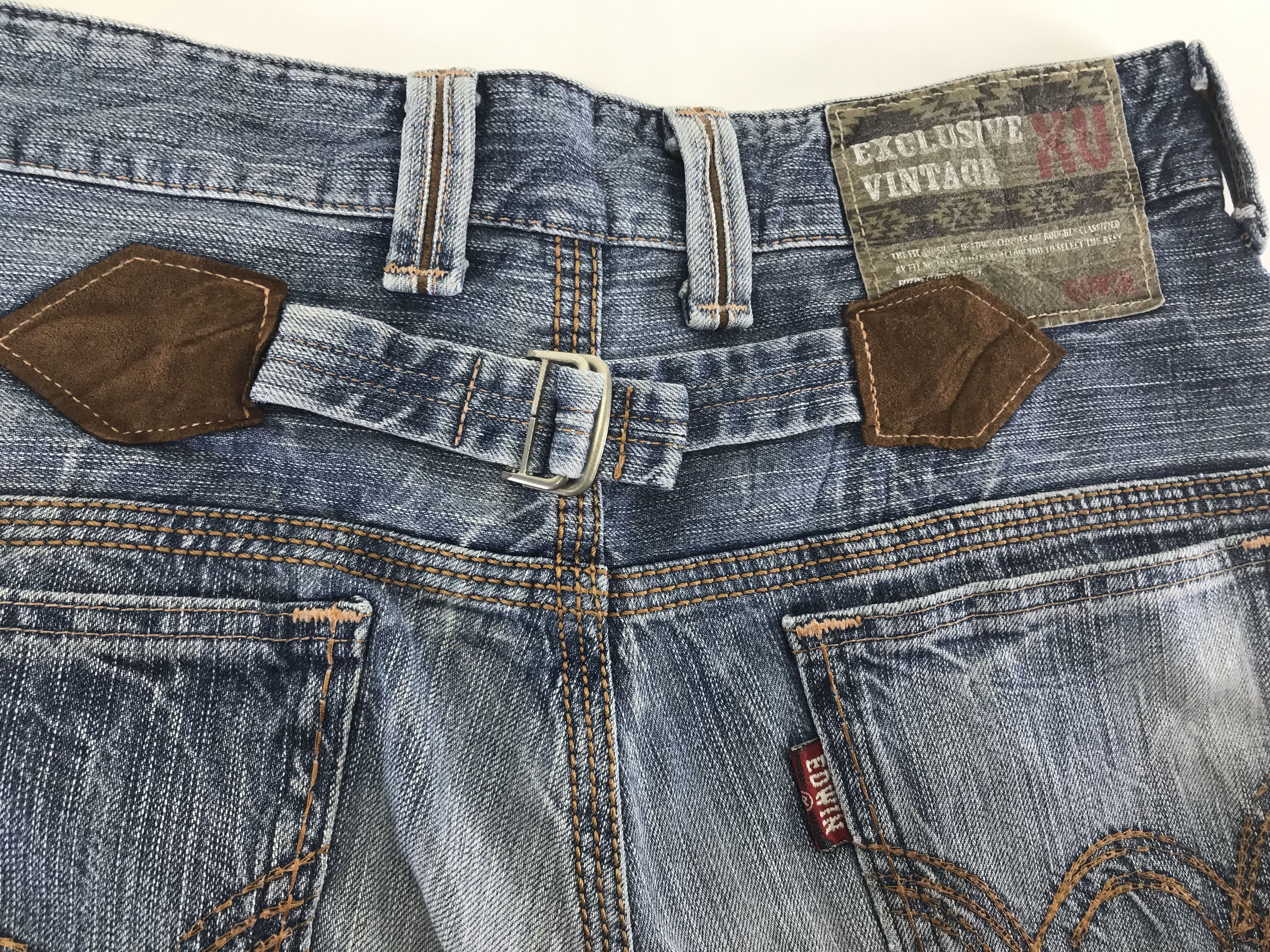 Edwin Vintage Edwin 435 XVS Buckle Back Jeans Size US 30 / EU 46 - 12 Thumbnail
