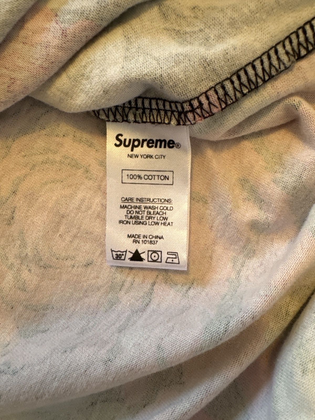 Supreme Supreme Flowers Tee Size US XL / EU 56 / 4 - 3 Thumbnail