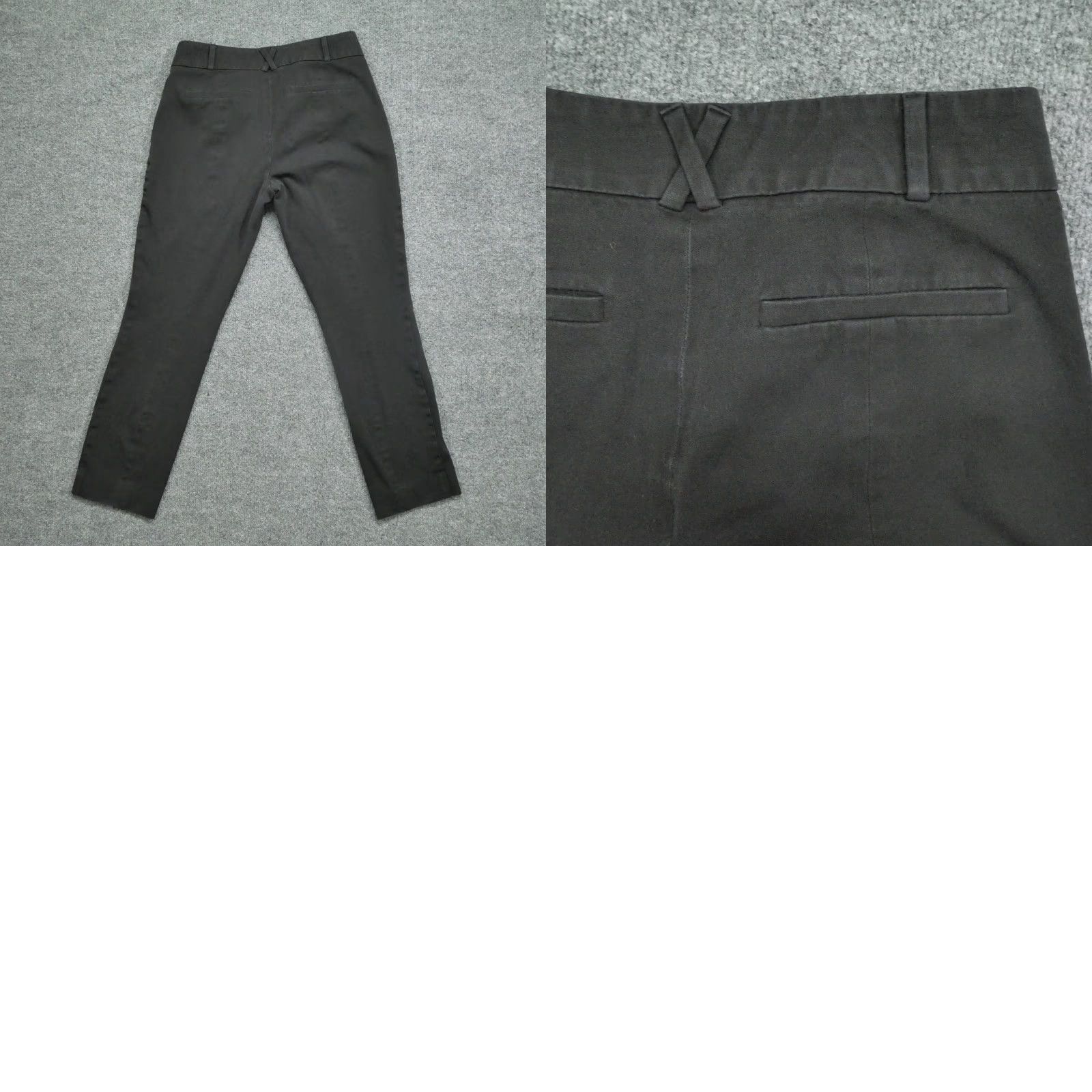 Anthropologie Anthropologie Pants Womens 4 Black Essential Slim Cropped Chino 29x24 Size 29" - 8 Thumbnail