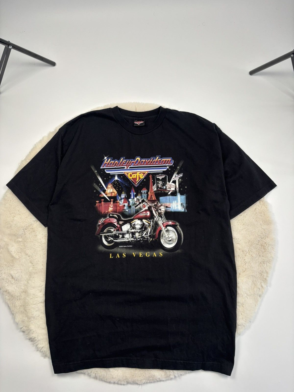 Harley Davidson × Vintage Vintage 2000 Harley Davidson Cafe Las Vegas Tee T-Shirt USA Size US XXL / EU 58 / 5 - 1 Thumbnail