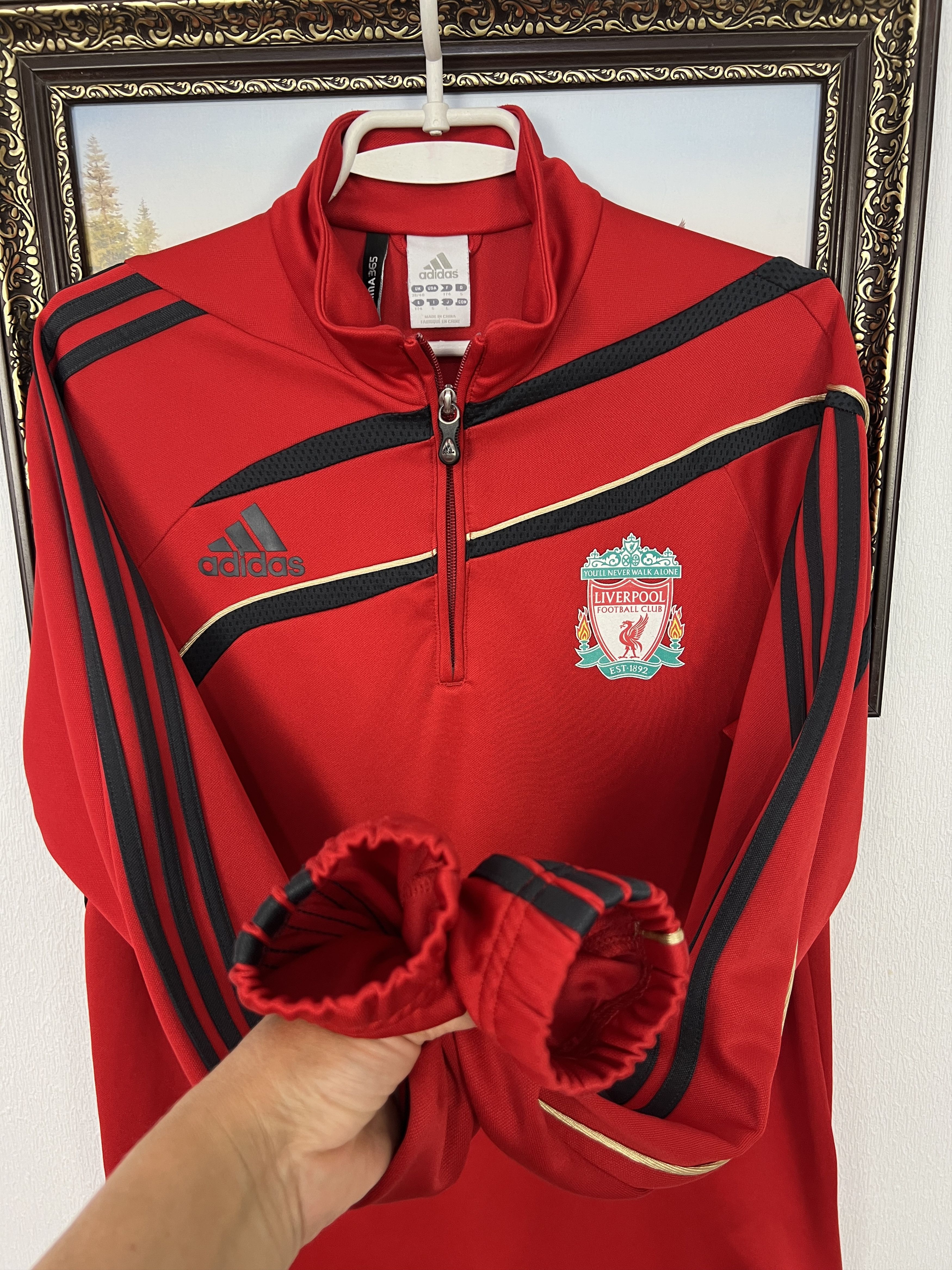 Adidas Vintage Adidas Liverpool Football Jacket Soccer Train Size US M / EU 48-50 / 2 - 4 Thumbnail