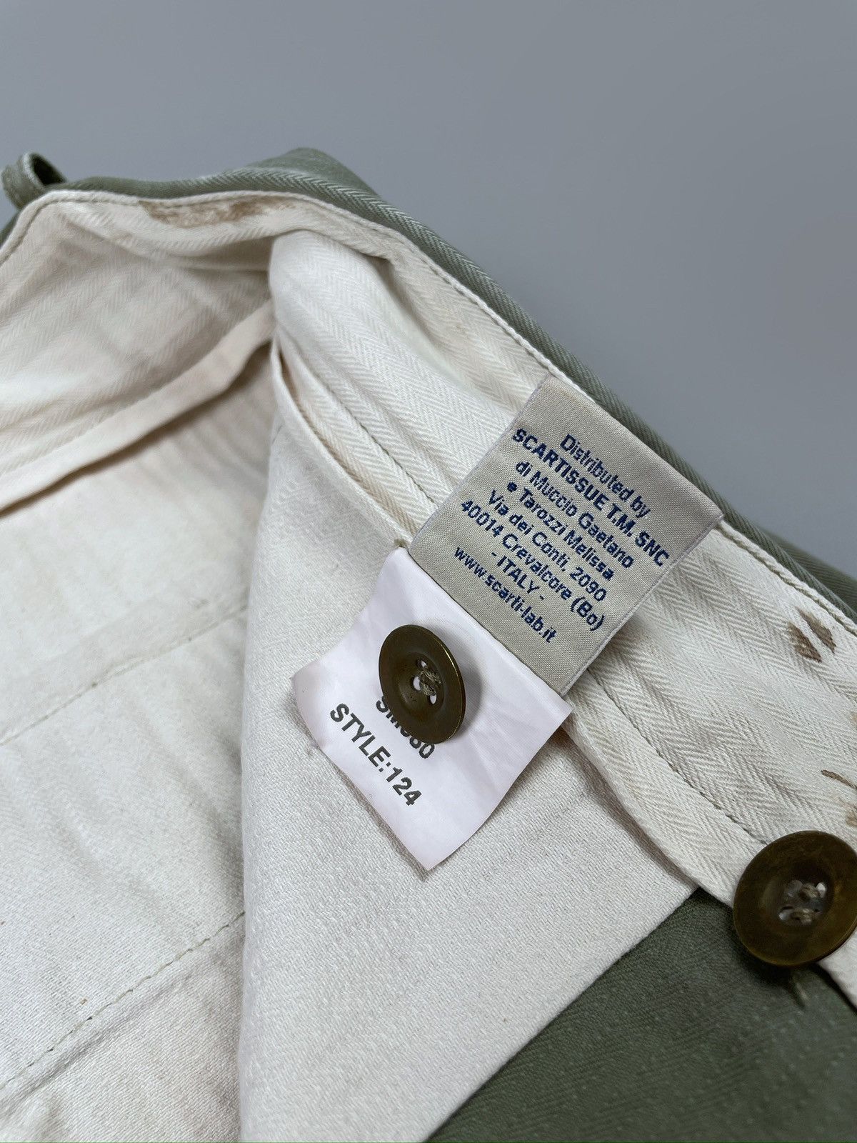 Scarti-Lab SCARTI-LAB Army Herringbone Military Japanese Pants Size 38 Size US 38 / EU 54 - 23 Thumbnail