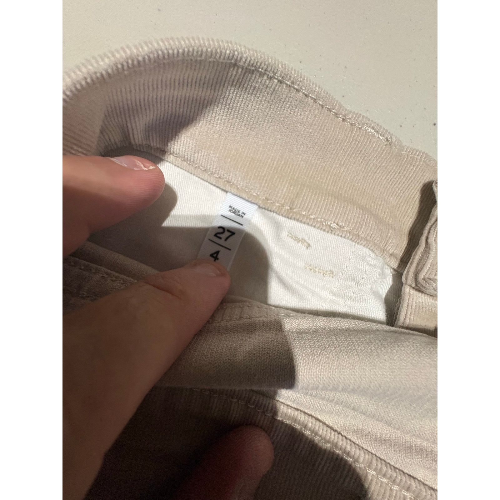 Loft LOFT Womens Beige Corduroy Skinny Pants Size 27 4 Stretch Size 27" / US 4 / IT 40 - 3 Thumbnail