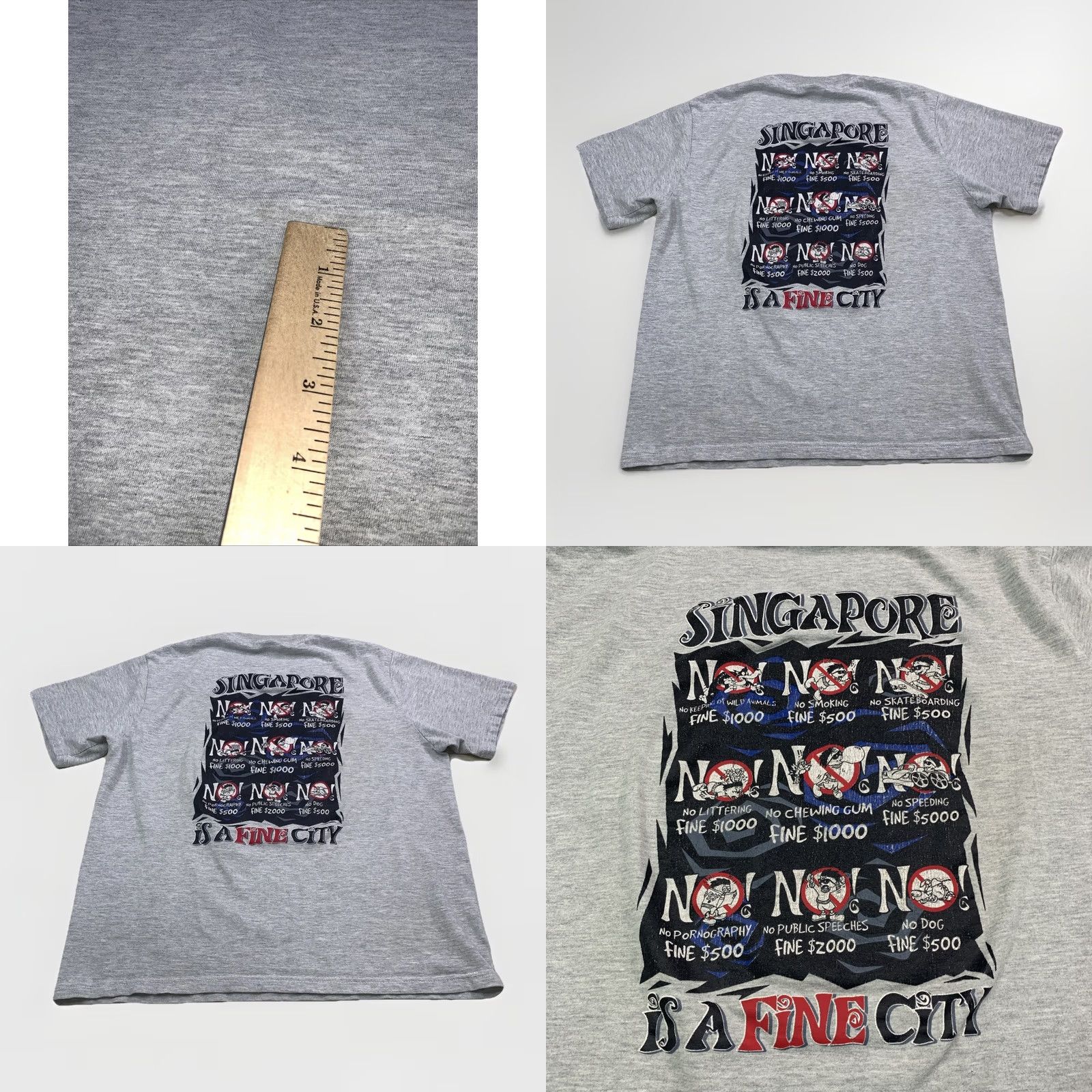 Vintage VINTAGE Guardian Angel Singapore Funny Graphic Print T Shirt Men’s Large 12686 Size US L / EU 52-54 / 3 - 8 Thumbnail
