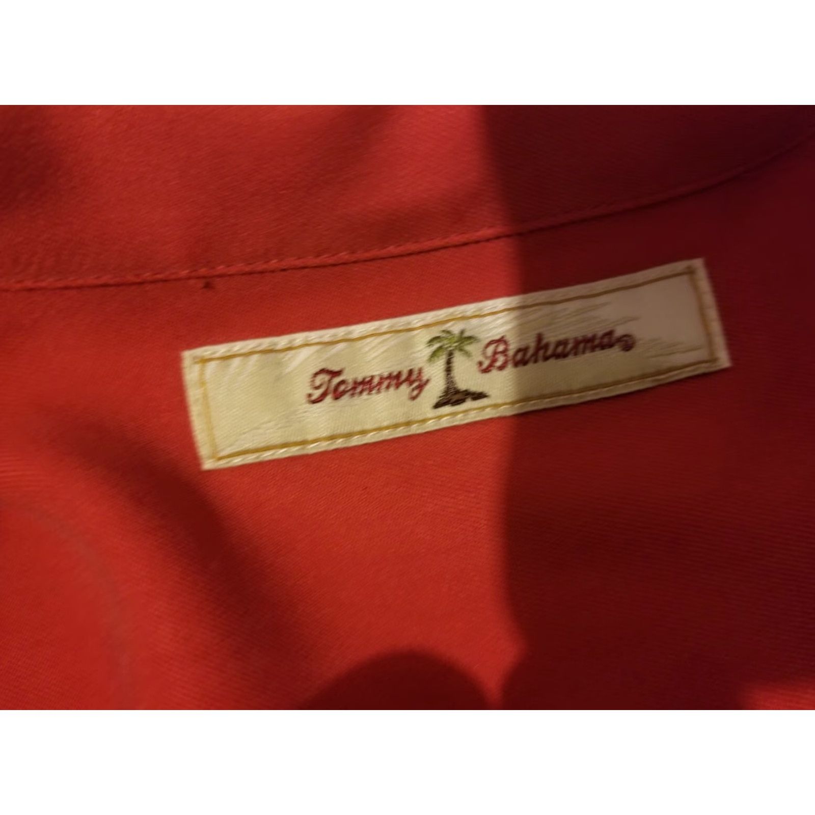 Tommy Bahama Tommy Bahama Silk Dress Shirt M Burgundy Button Short Sleeve Mens Shirts Regular Size M Red Size 40R - 5 Thumbnail