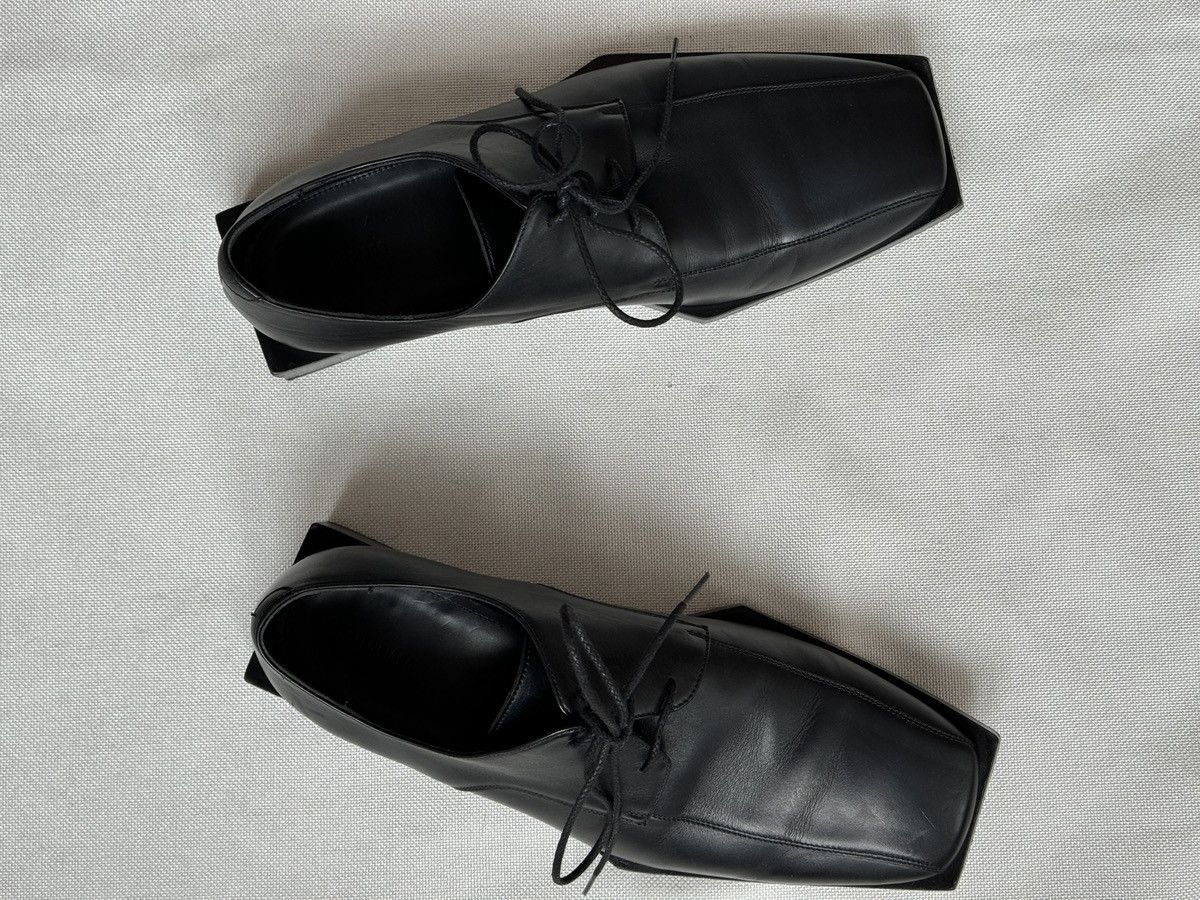 image of Balenciaga Bloc Rim Derbies Shoes in Black, Men's (Size 7)