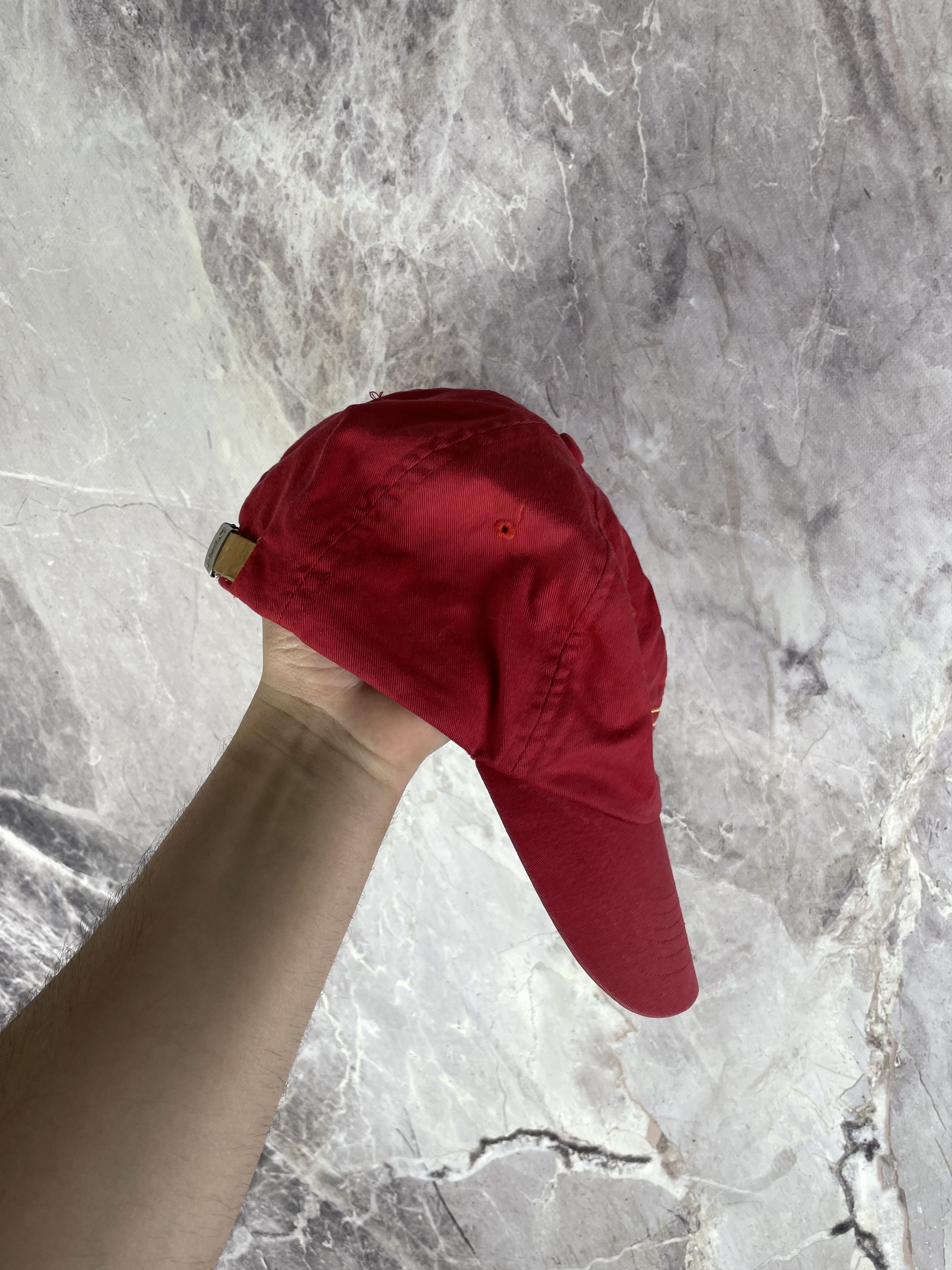 Yves Saint Laurent Vintage Yves Saint Laurent Red Cap Hat Logo Pour Homme YSL Size ONE SIZE - 4 Thumbnail
