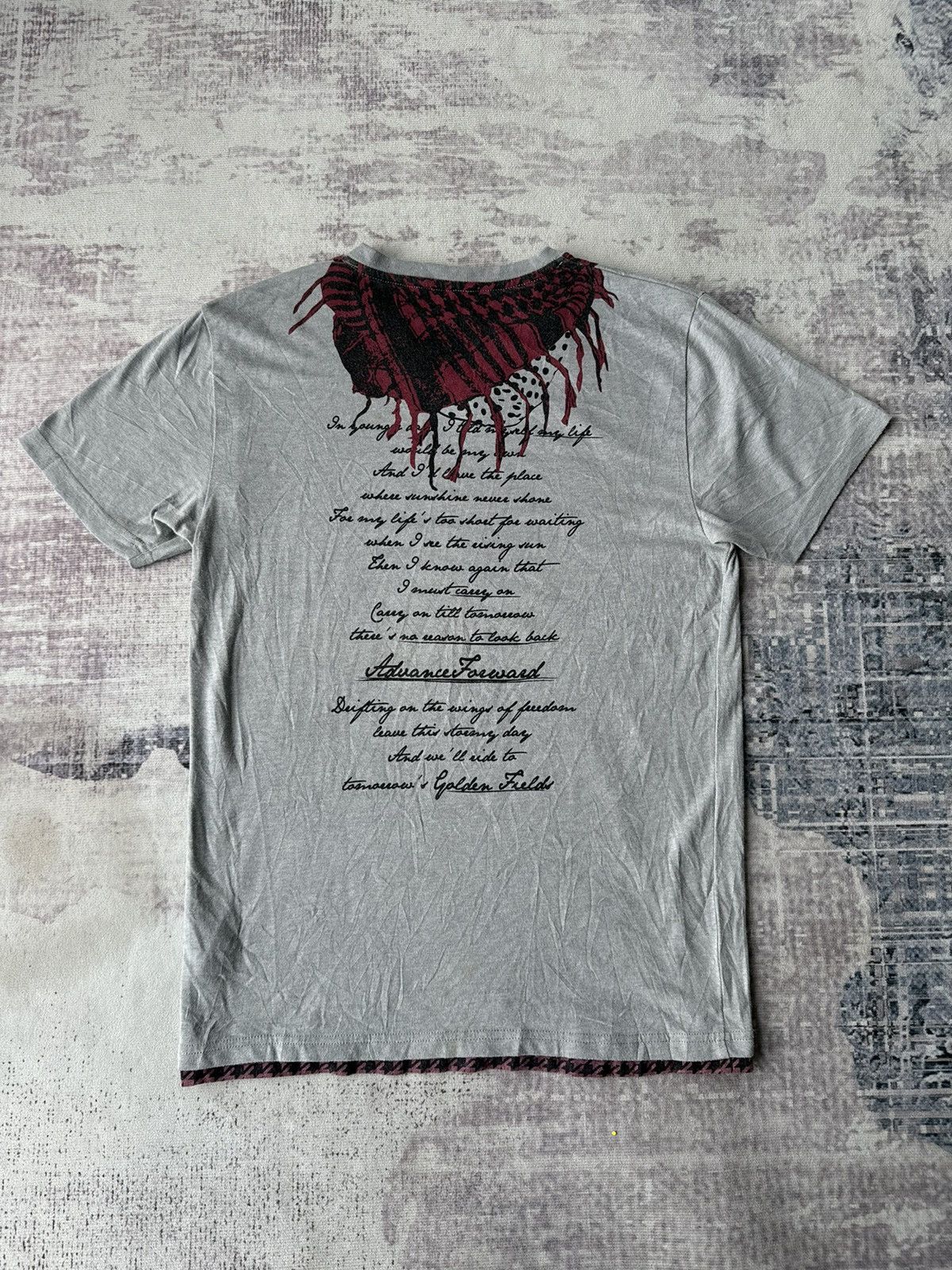 Japanese Brand Vintage Japanese Keffiyeh Skulls Punk Riot Tees Size US L / EU 52-54 / 3 - 3 Thumbnail