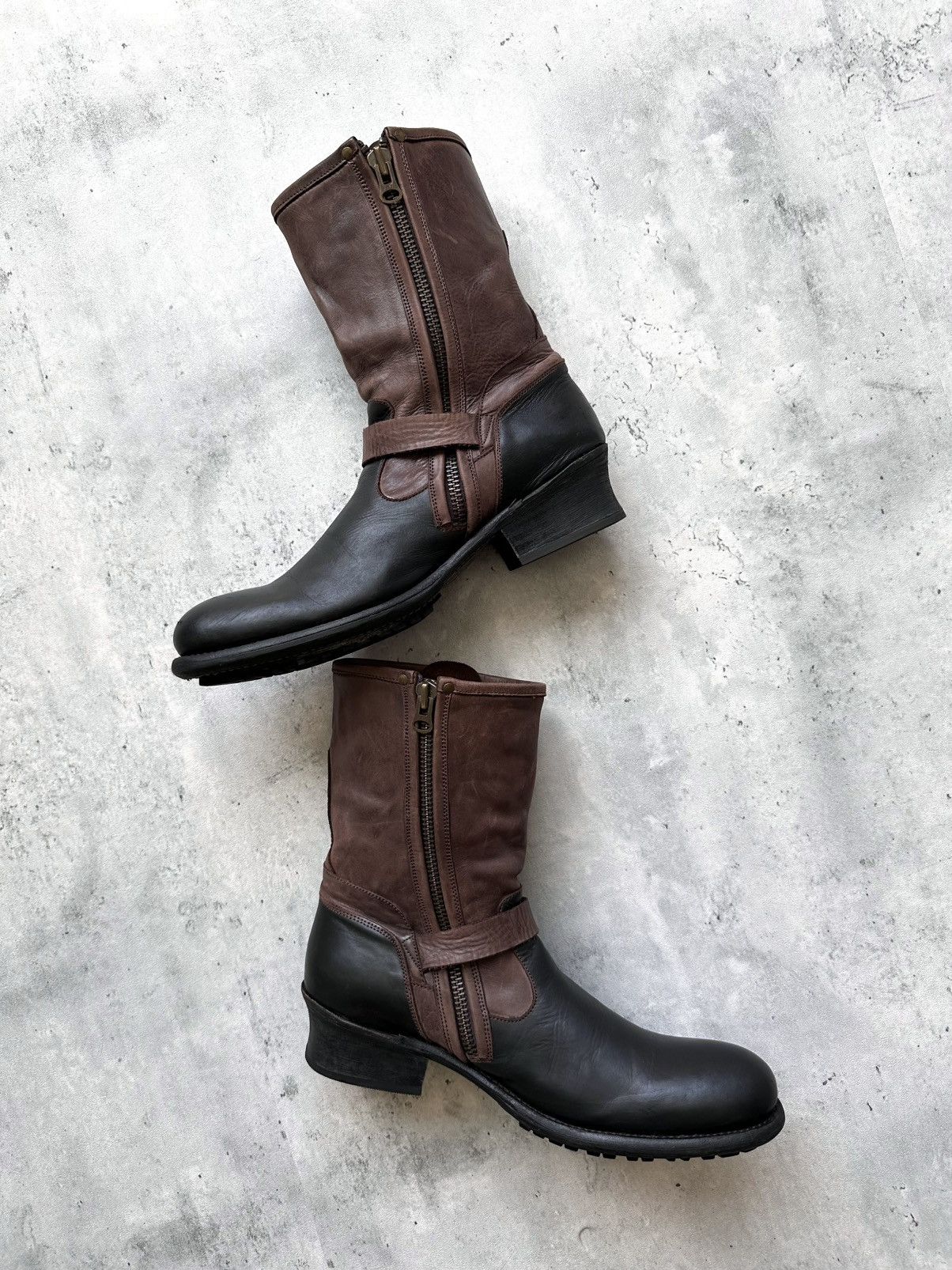 Alfredo Bannister TWO-TONE ENGINEER BOOTS Size US 8 / EU 41 - 9 Thumbnail