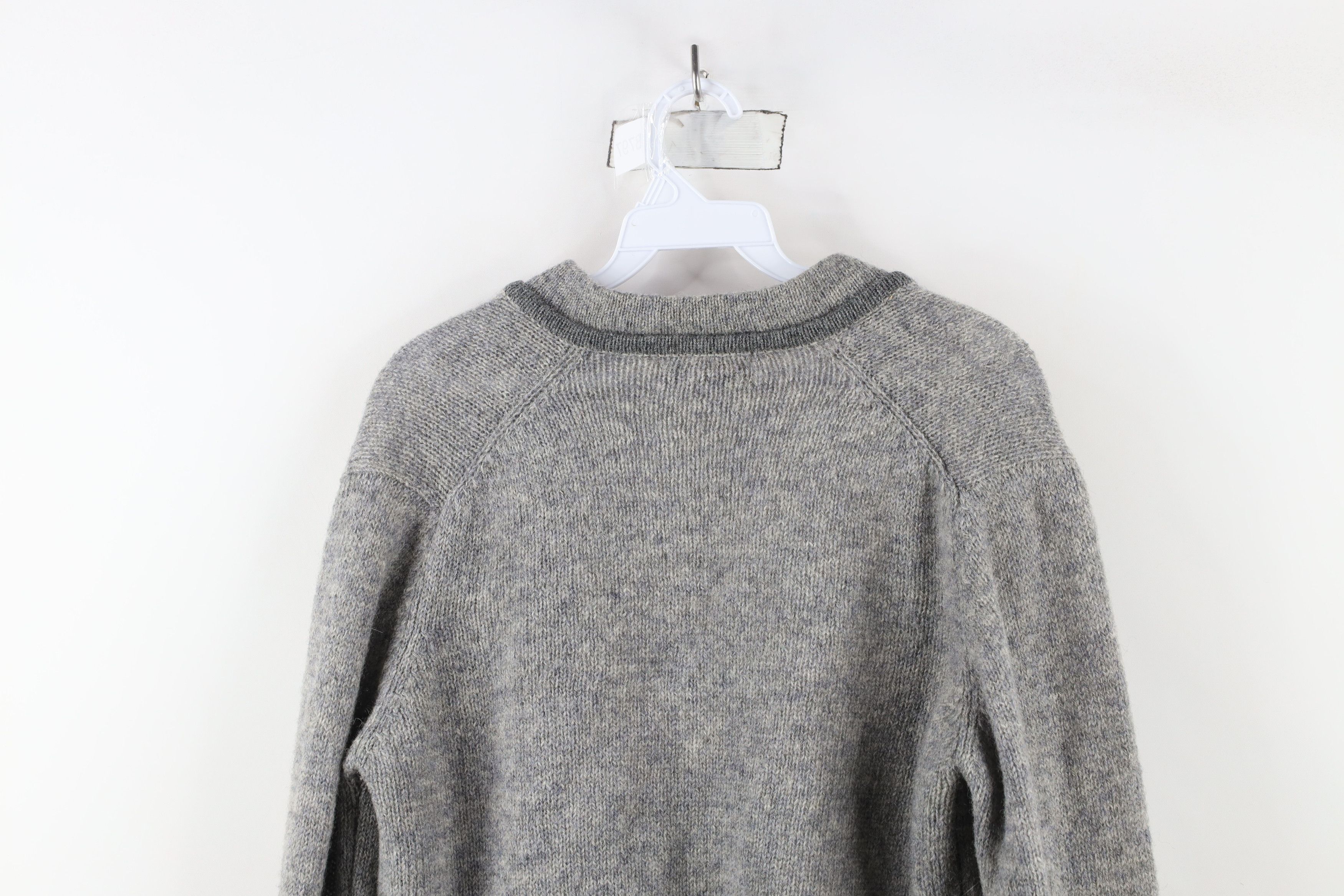 Vintage Vintage 50s 60s Wool Hand Framed Open Front Cardigan Sweater Size XS / US 0-2 / IT 36-38 - 10 Thumbnail
