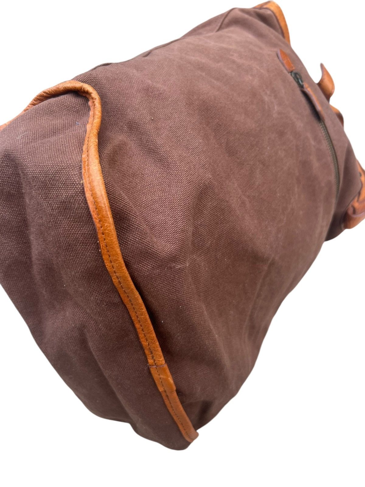 Japanese Brand × Leather Vintage Stranuovo X Ace Leather Cavas Tote Bag Size ONE SIZE - 13 Thumbnail