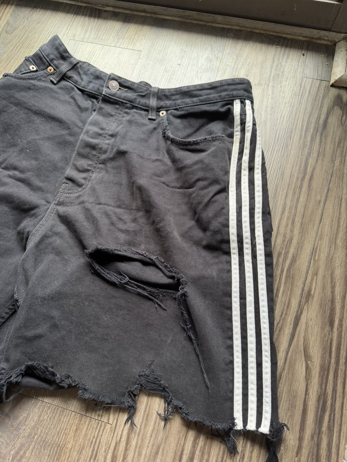 Balenciaga x Adidas Denim Shorts