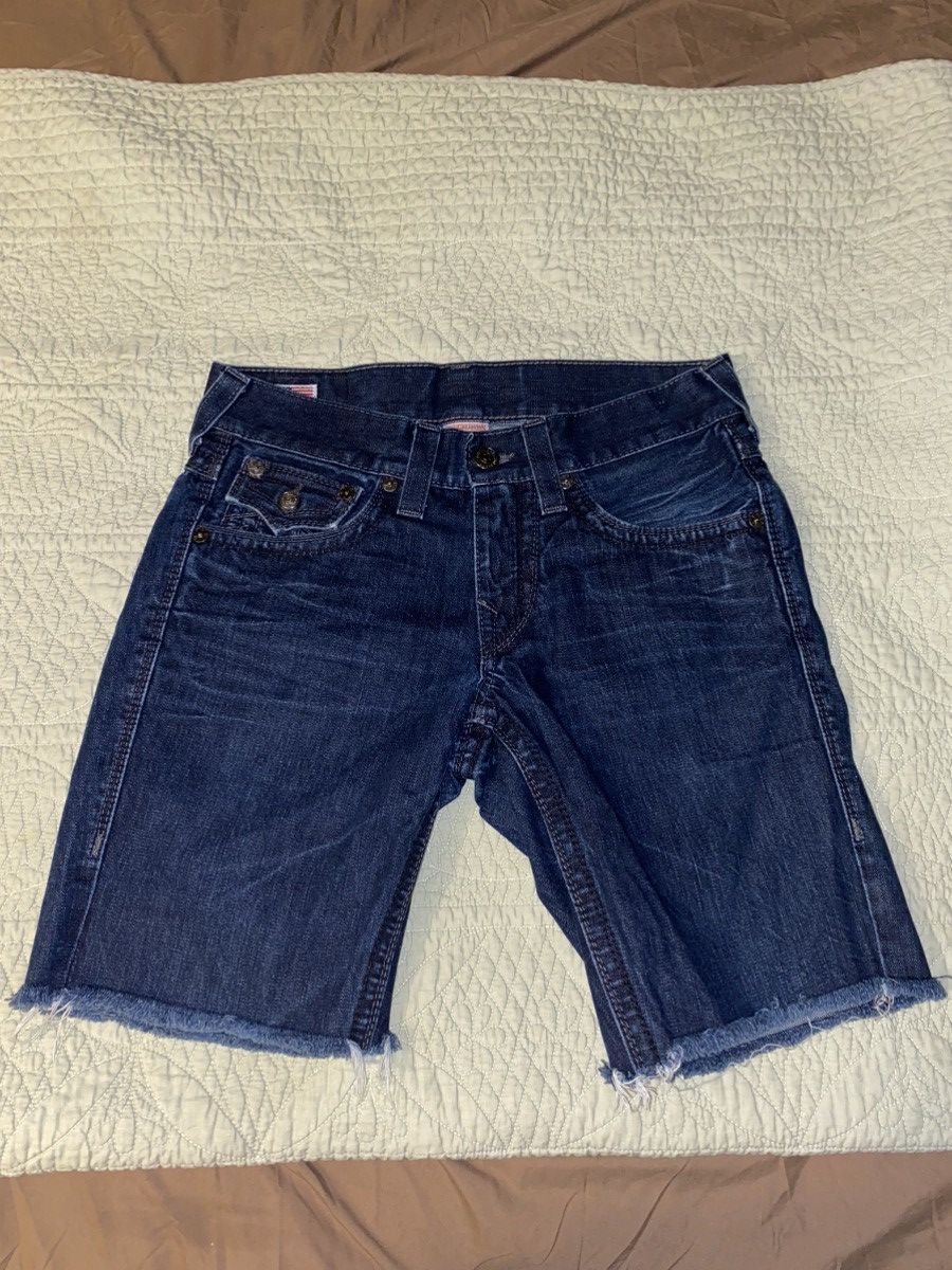 Designer × True Religion × Vintage True Religion Ricky Cut-off Shorts Size US 30 / EU 46 - 2 Thumbnail
