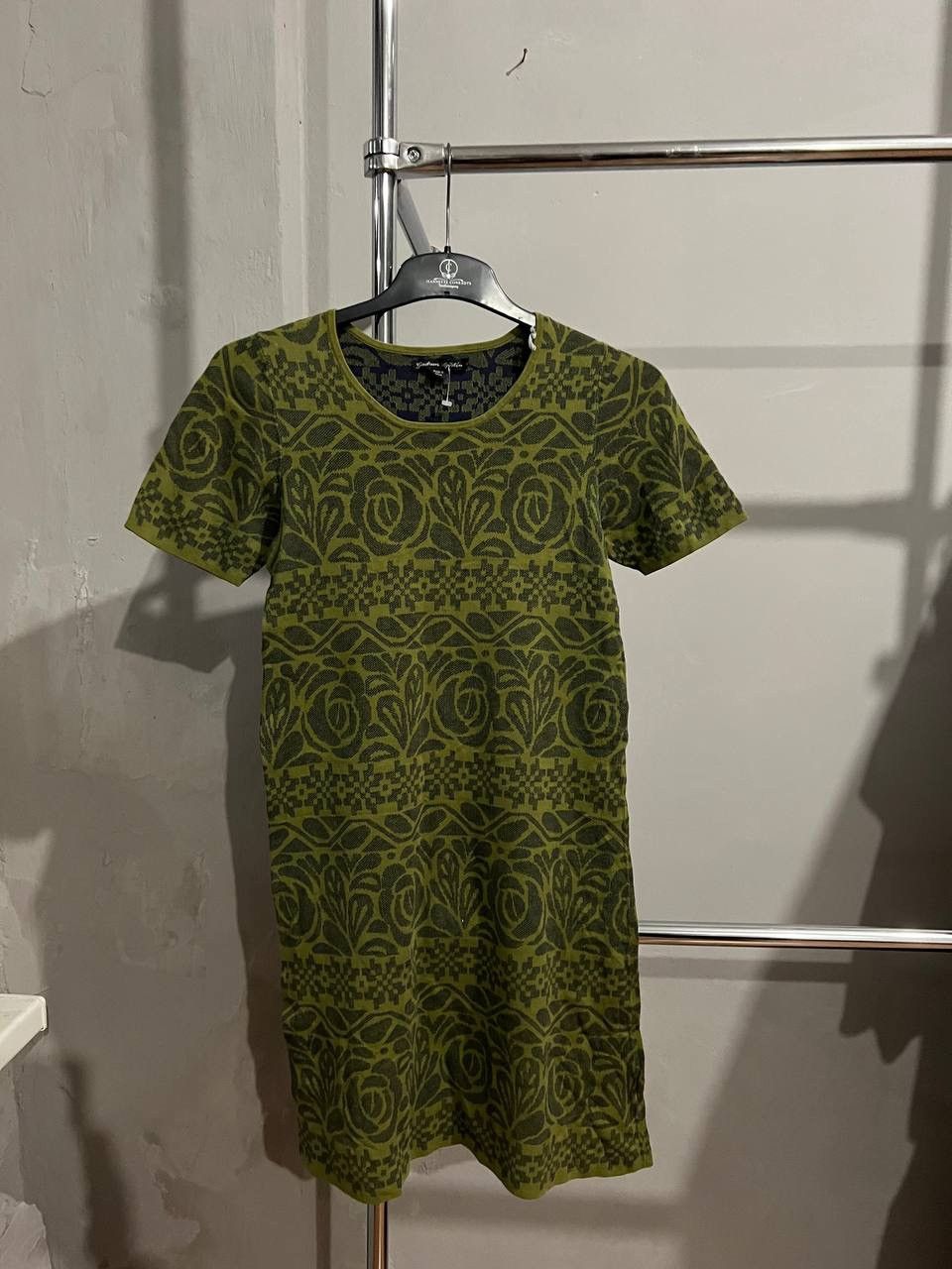 Gudrun Sjoden GUDRUN SJODEN OLIVE ORGANIC VINTAGE DRESS KNIT SIZE S Size S / US 4 / IT 40 - 4 Thumbnail