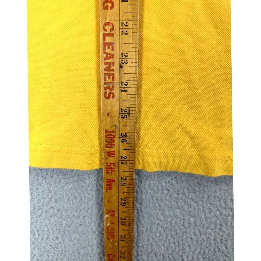 Vintage VINTAGE Darwish Polo Shirt Men XL 100% Egyptian Cotton Yellow Embroidered Rugby Shirt Polo Short Sleeve Mens XL Size US XL / EU 56 / 4 - 7 Thumbnail