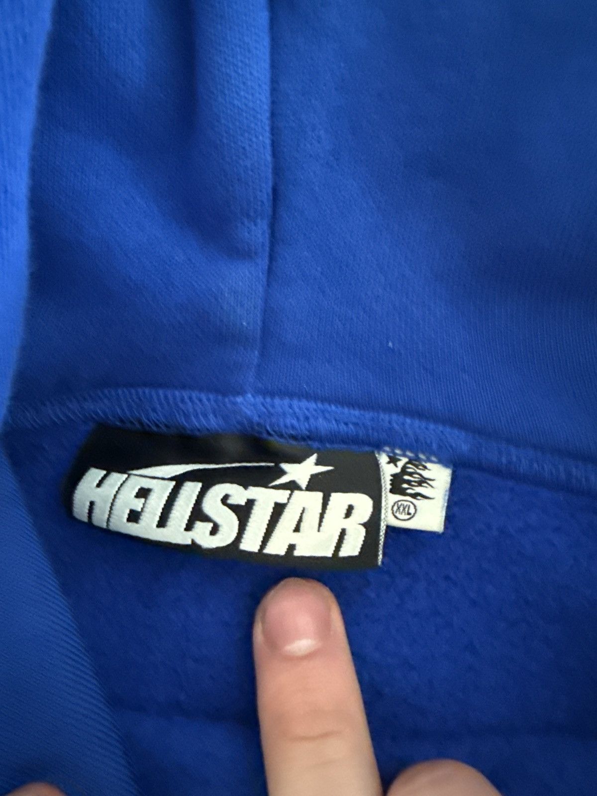 HELLSTAR Hellstar Gel Logo Hooded Sweatshirt blue red 2xl Size US XXL / EU 58 / 5 - 5 Thumbnail