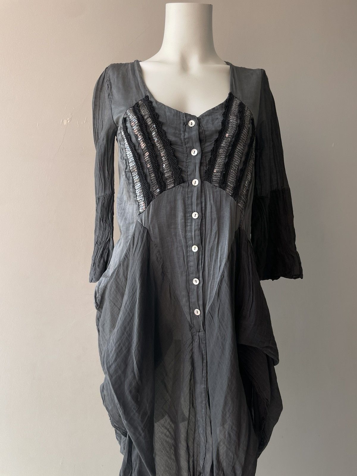 Vintage Italian silk dress Size S / US 4 / IT 40 - 8 Thumbnail