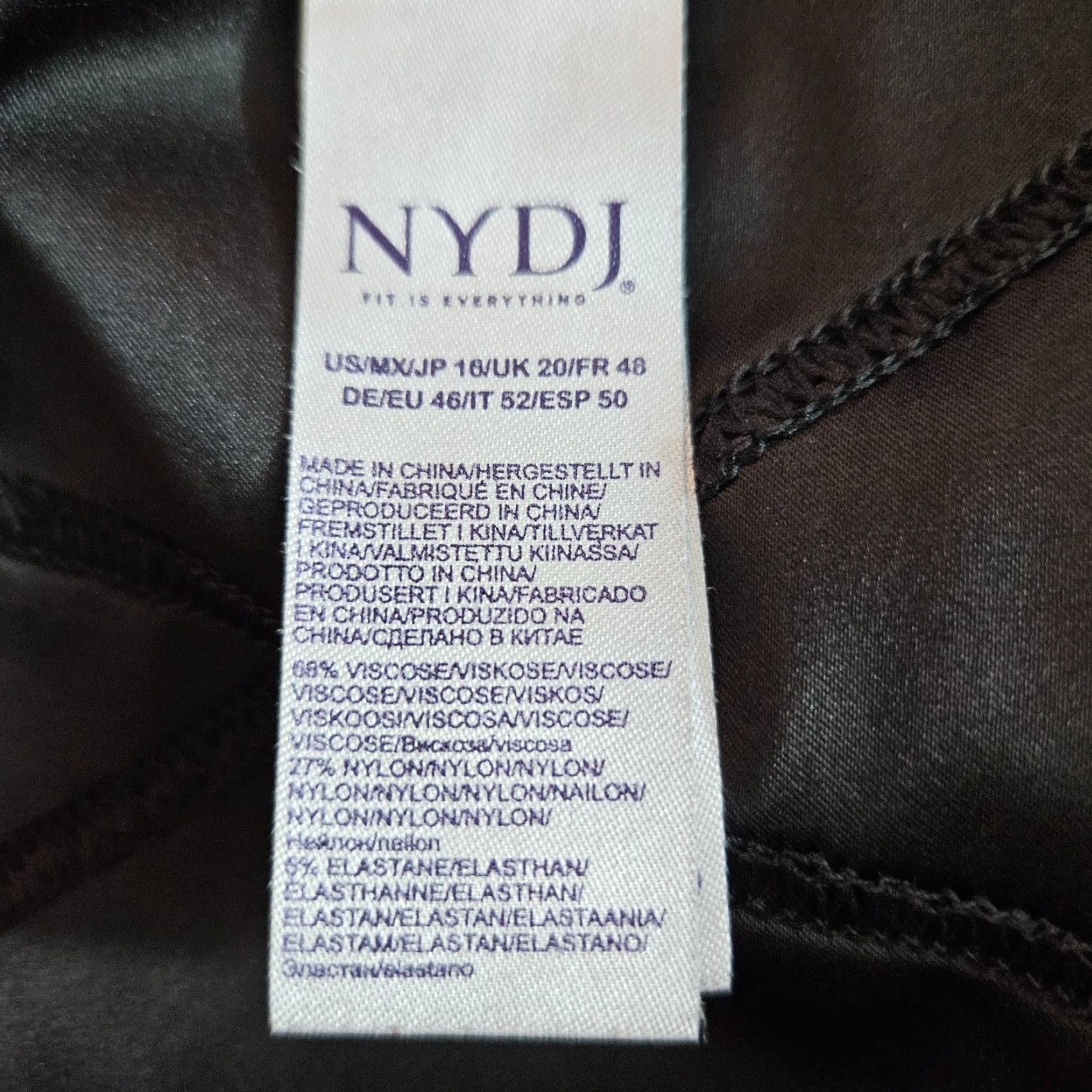 NYDJ NYDJ Womens Ponte Knit Cropped Pants Sz 16 Gray Pull On High Rise Size 38" / US 16 / IT 52 - 6 Thumbnail