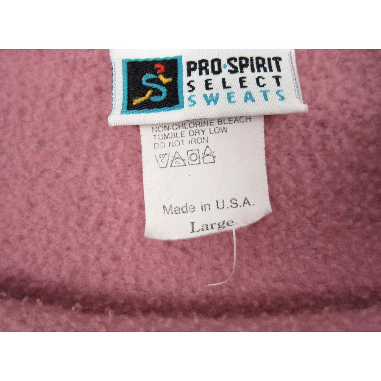 Vintage VINTAGE Pro Spirit Sweatshirt Large Pink Blank USA Made 90s Sweater Womens Size L / US 10 / IT 46 - 6 Thumbnail