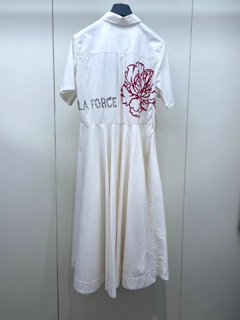 Dior Dior Printed lace-up shirt dress 2504-Nextarrow | Grailed