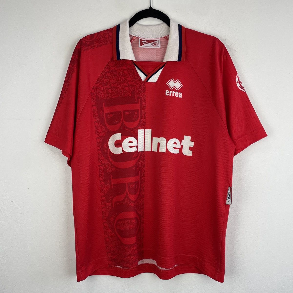 Errea Vintage Middlesbrough Home Errea Jersey Rare 1996-1997 Size US L / EU 52-54 / 3 - 1 Thumbnail