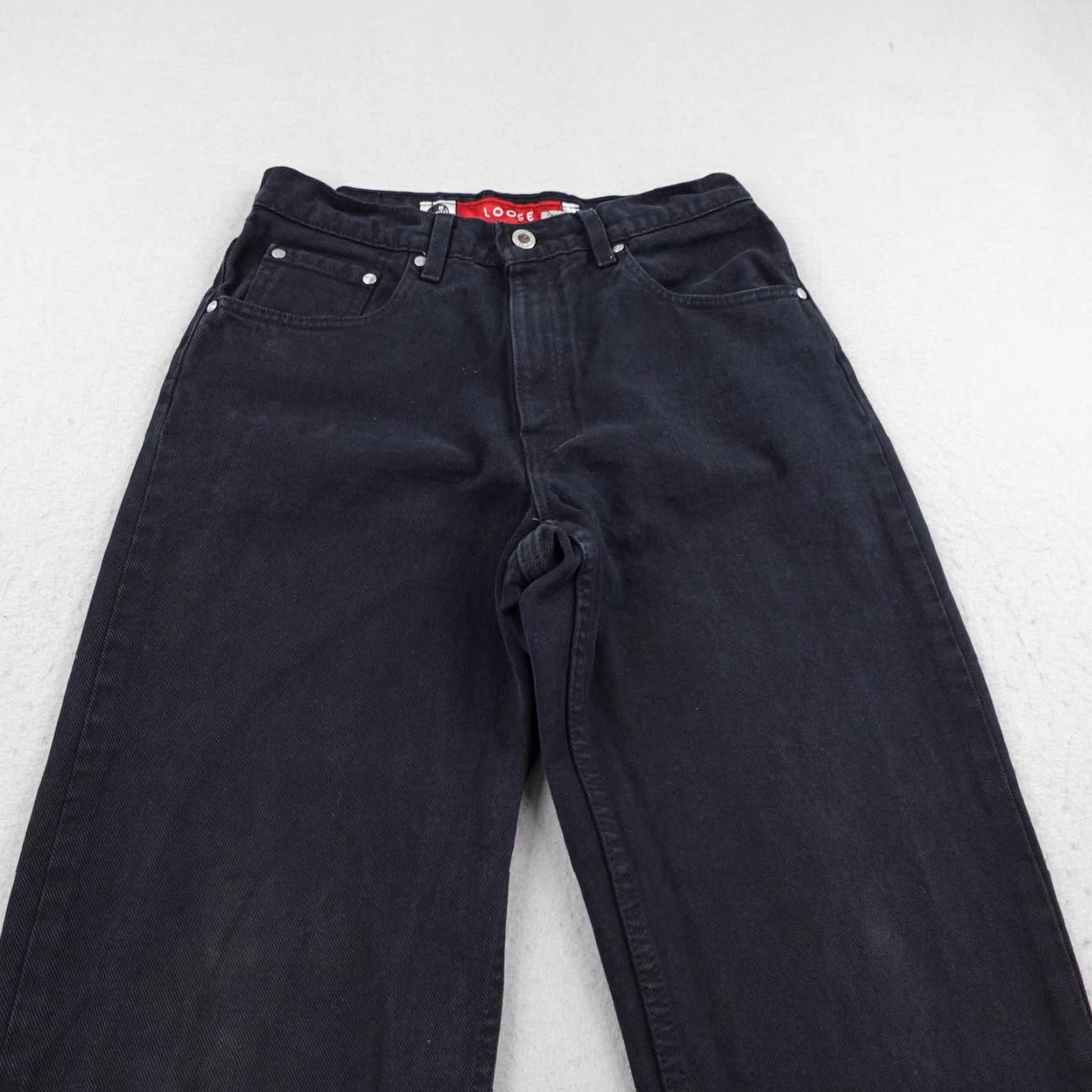 Levi's VINTAGE Levis Jeans Womens 7 Junior Black Silvertab Loose Fit Denim Baggy 80s Size 28" / US 6 / IT 42 - 2 Thumbnail