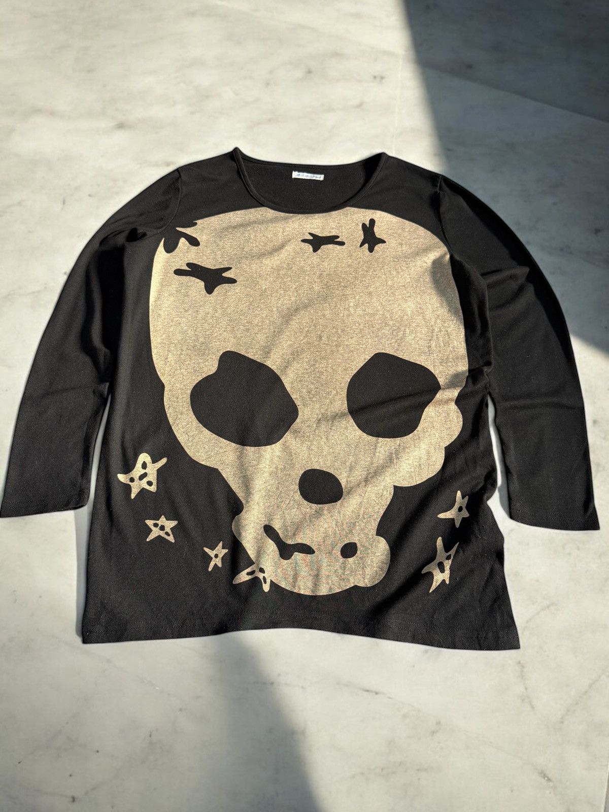 Bobo Softcore Goth Abstract Skull Play Or Die Print Tee