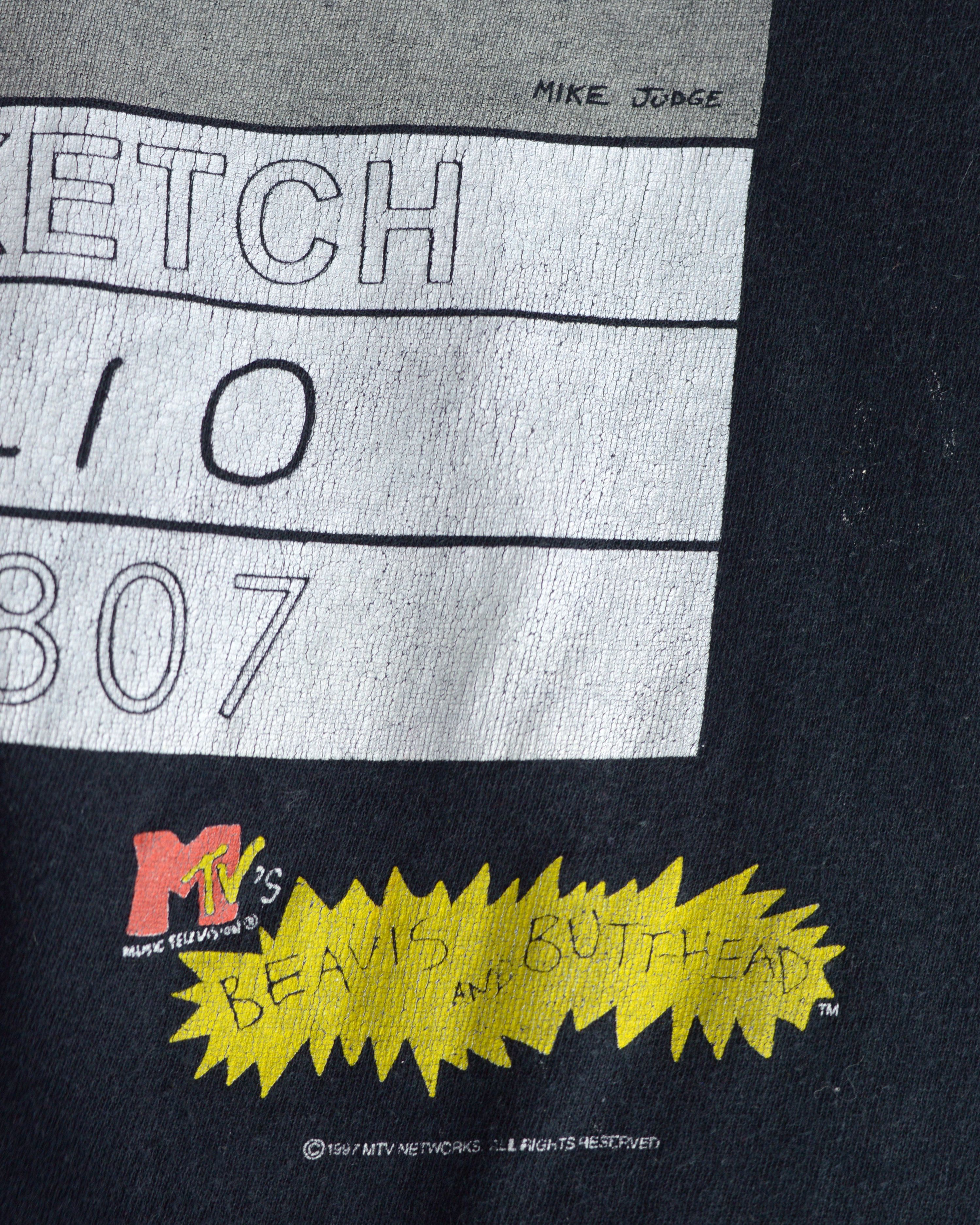 Vintage Vintage Beavis and Butthead MTV 1997 t shirt Size US XL / EU 56 / 4 - 5 Thumbnail