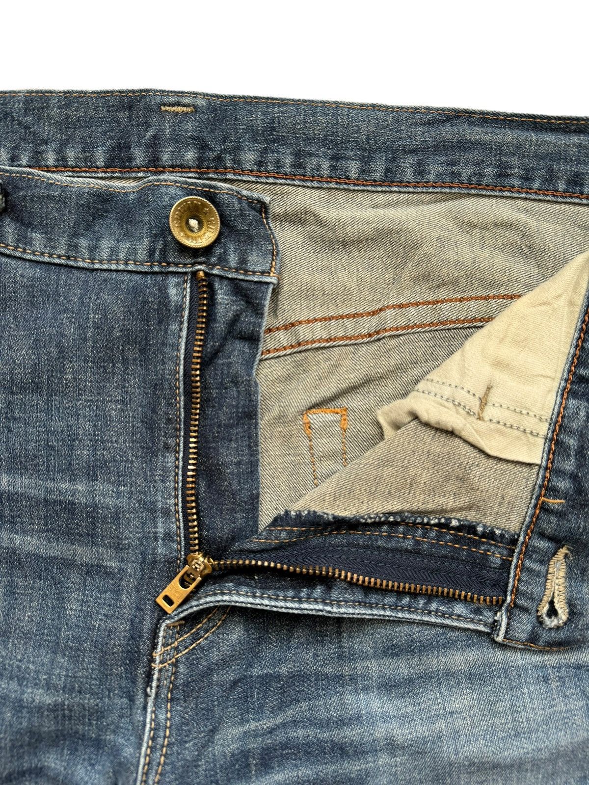 Edwin Edwin Exclusive Vtg Distressed Denim Jeans Size US 38 / EU 54 - 5 Thumbnail
