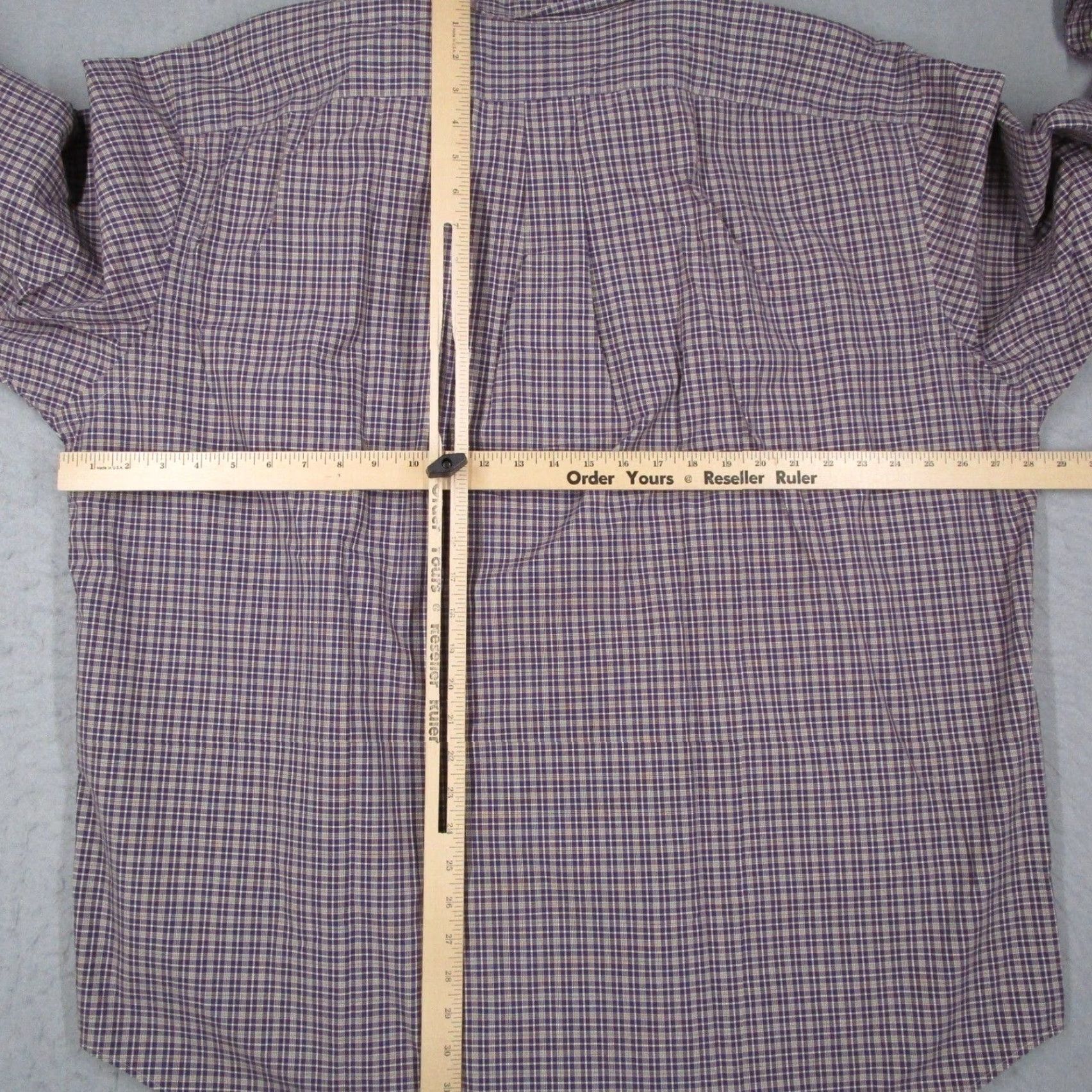 Ralph Lauren Ralph Lauren Button-Down Shirt Mens Big & Tall Purple Check Cotton Classic Fit Size US XXL / EU 58 / 5 - 5 Thumbnail