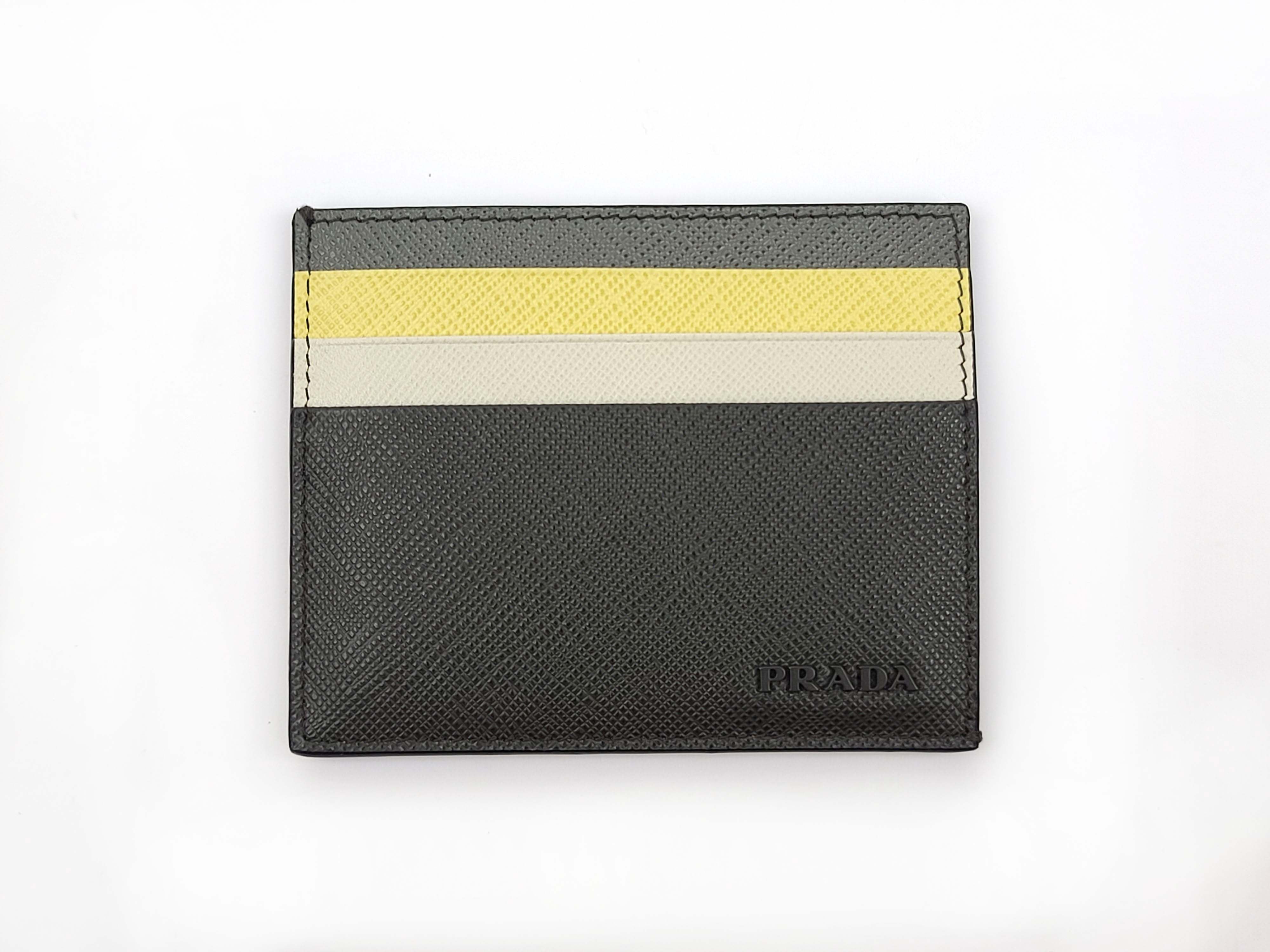 Prada Multicolor Saffiano Leather Card Holder Wallet NIB Size ONE SIZE - 1 Thumbnail