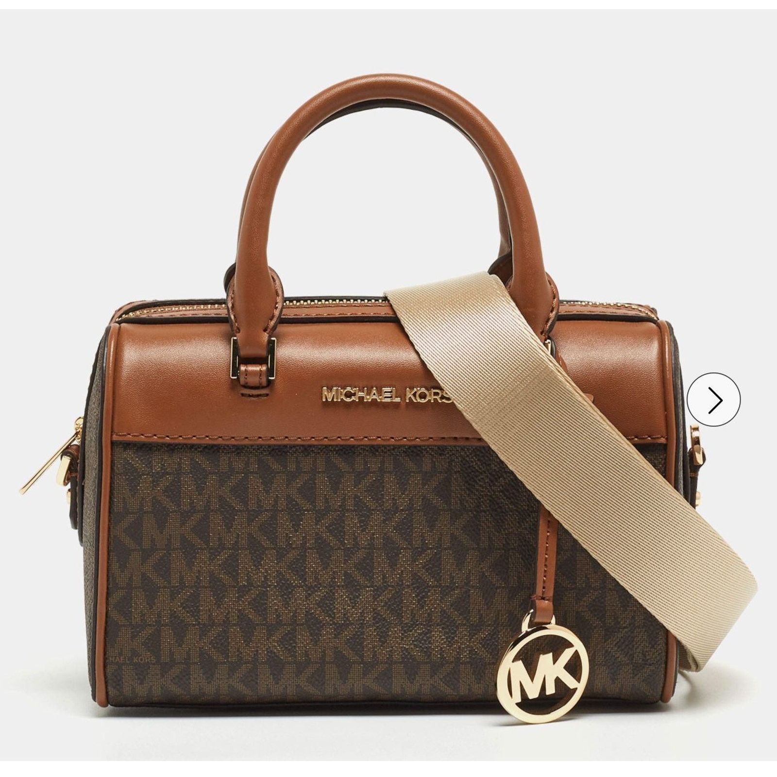 Michael Kors Michael Kors ES Duffle Travel - Leather/Coated Canvas Size ONE SIZE - 1 Thumbnail