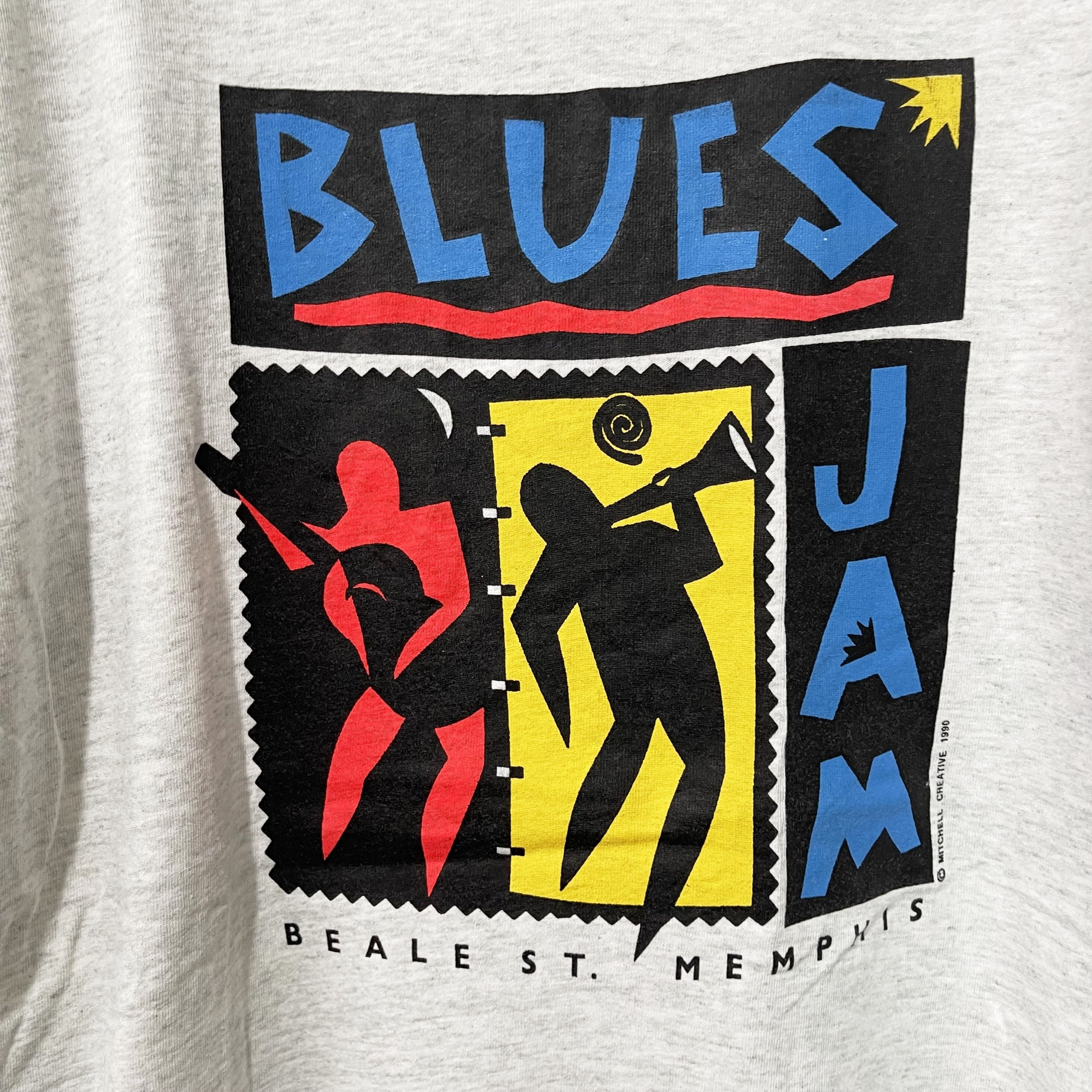 Vintage Vintage 90s Beale St Blues Jam Memphis Shirt Size US XL / EU 56 / 4 - 2 Thumbnail