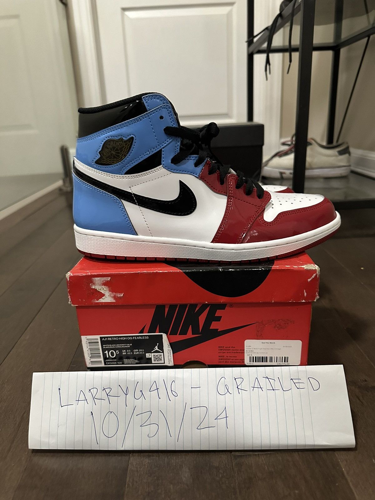 Jordan Brand × Nike AIR JORDAN 1 Retro High Top OG FEARLESS