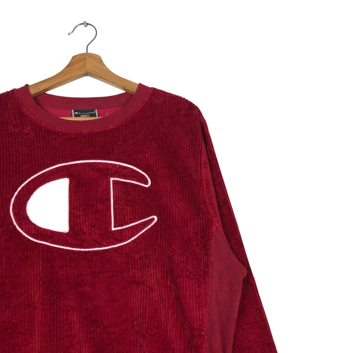 Japanese Brand 90s Champion Velour Sportswear Thick Pile, Oversized C Patch Size US S / EU 44-46 / 1 - 7 Thumbnail