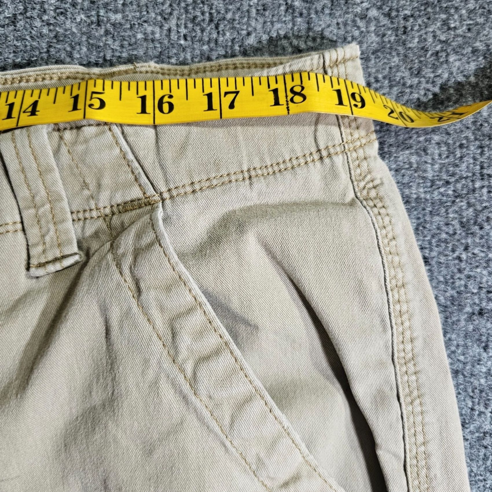 Wrangler Wrangler Pants Jeans Mens 38x32 Beige Khaki Cargo Classic Neutral Casual Cargo Pockets Canvas Flat Front Mid Rise Cotton Jeans Mens Size US 38 / EU 54 - 6 Thumbnail