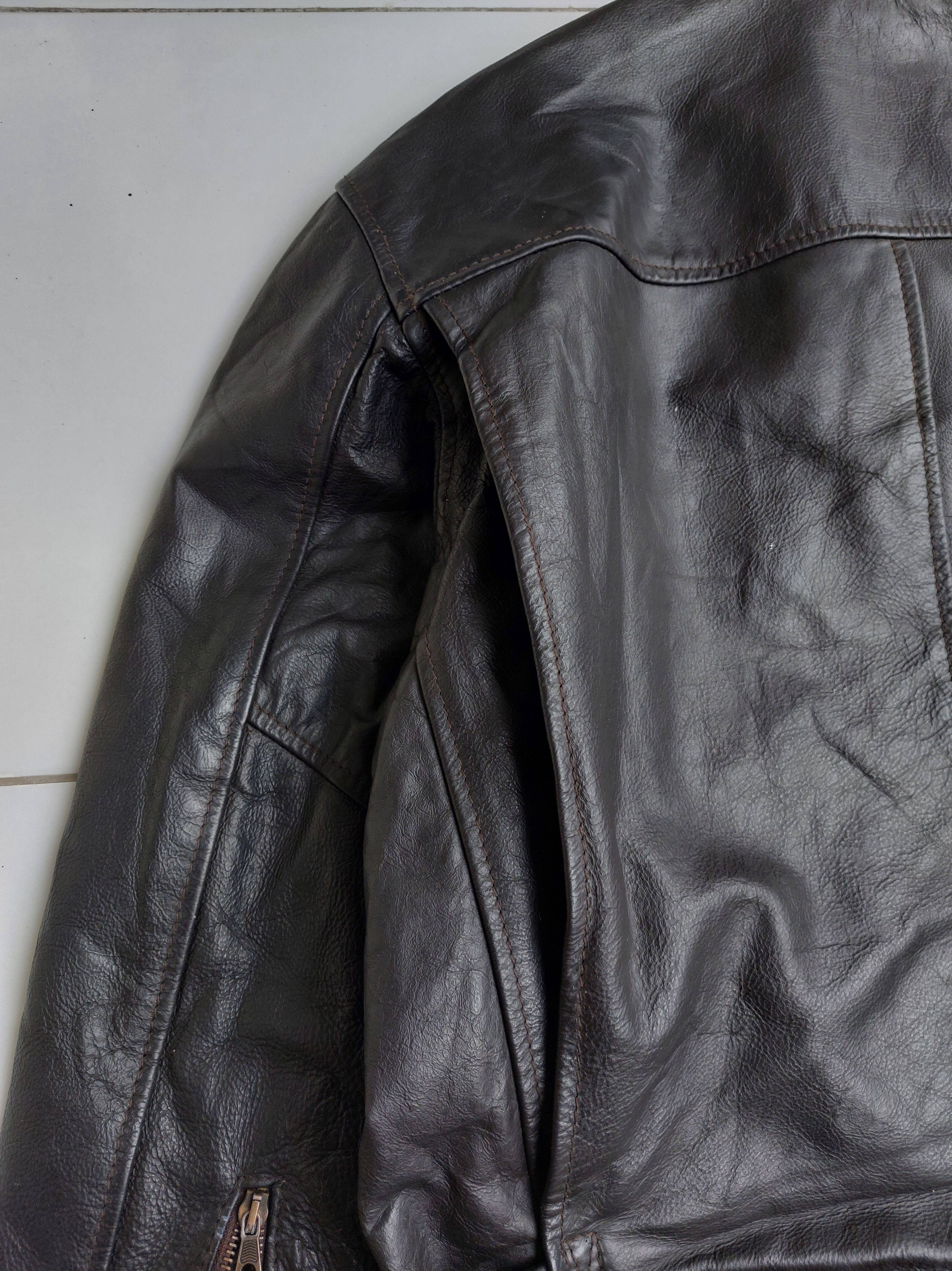 Vintage Mc Clures Vintage Leather Jacket Size US L / EU 52-54 / 3 - 12 Thumbnail