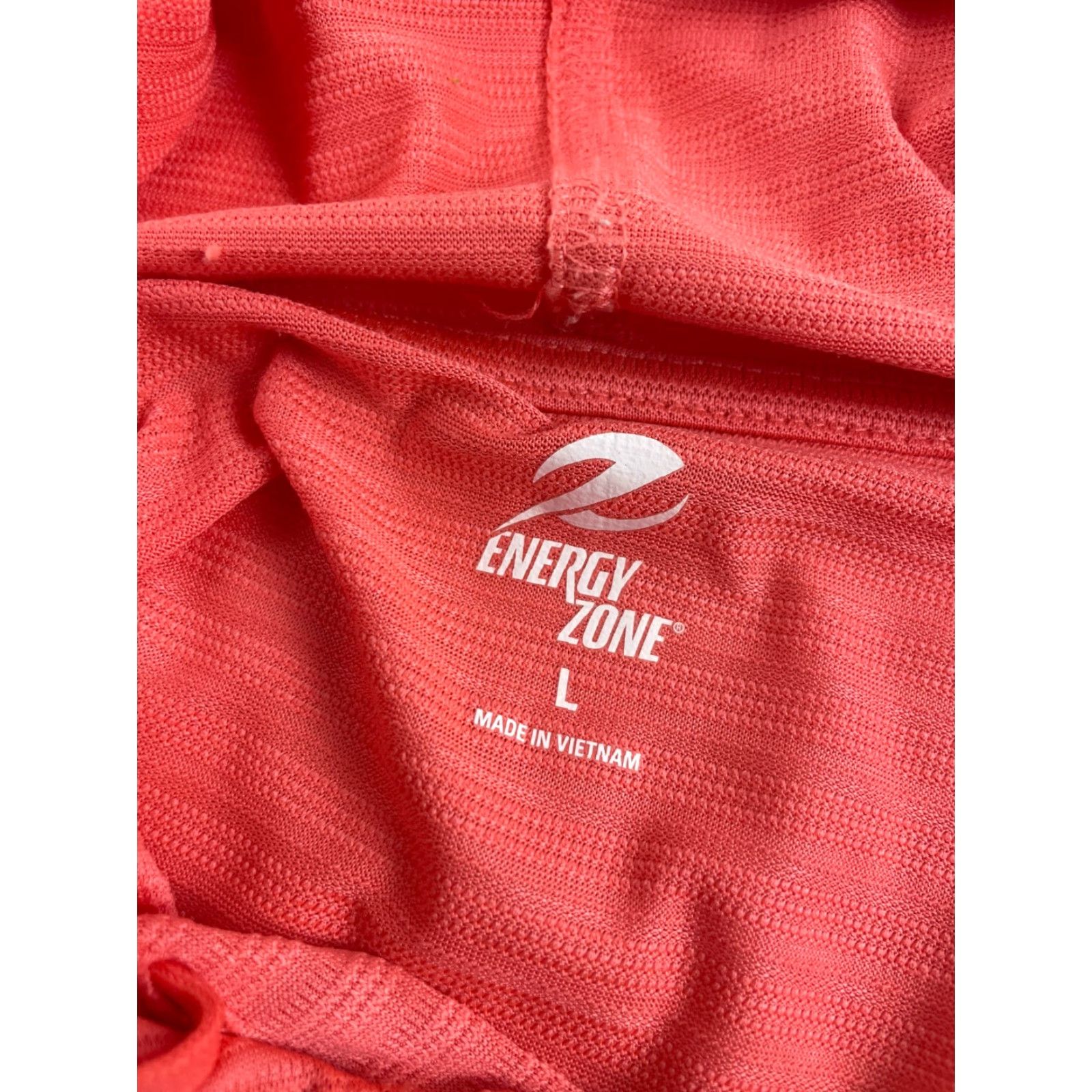 Vintage Energy Zone Hoodie Women's Size L Pink Pullover Athleticwear Full Zip Drawstring Size L / US 10 / IT 46 - 7 Thumbnail
