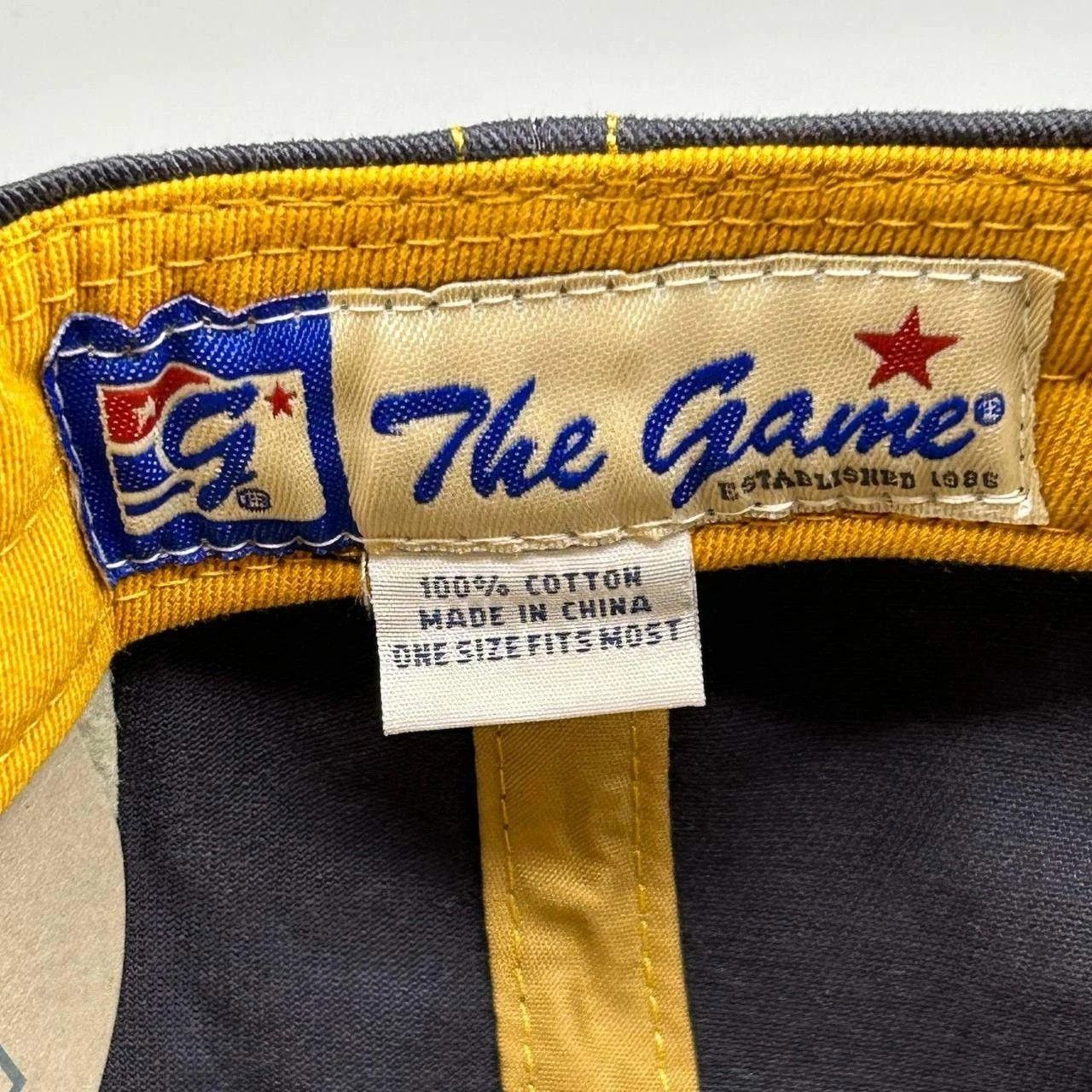 The Game Yellowstone National Park Hat Men Blue Strap Back Cotton Size ONE SIZE - 3 Thumbnail