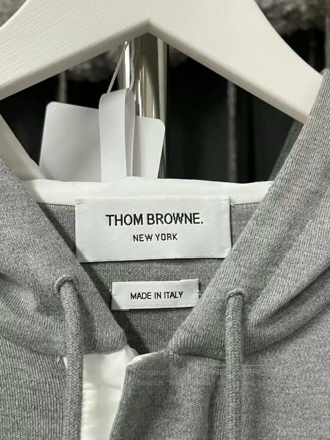 Thom Browne thom browne gray hoodie with logo. Size US M / EU 48-50 / 2 - 3 Thumbnail
