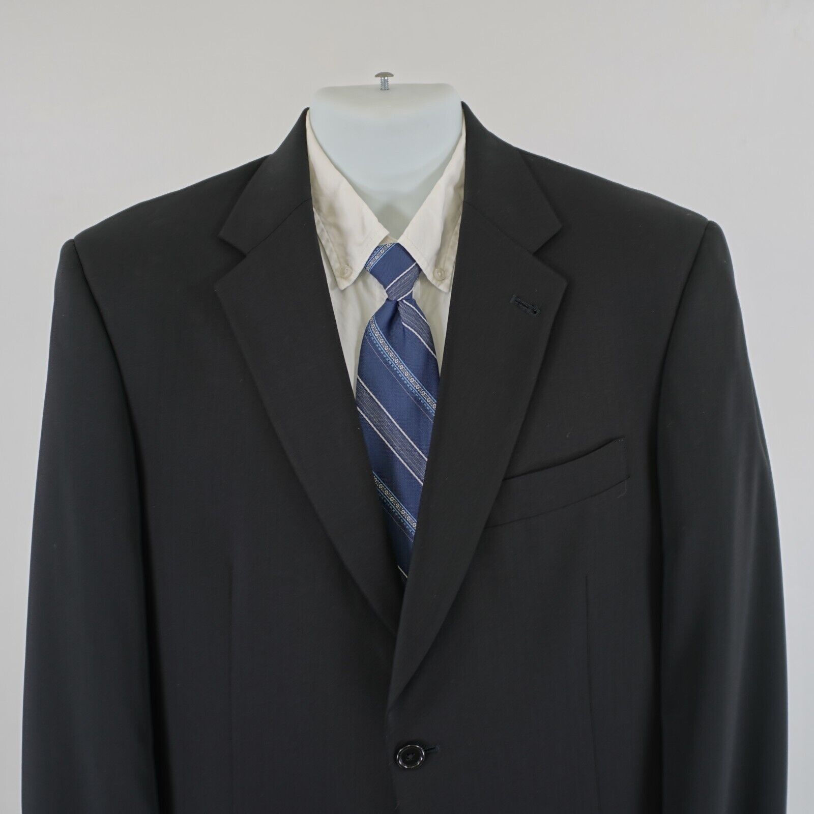 Hart Schaffner Marx Hart Schaffner Marx Wool Black 2 Button Blazer 42L Size 42L - 1 Thumbnail