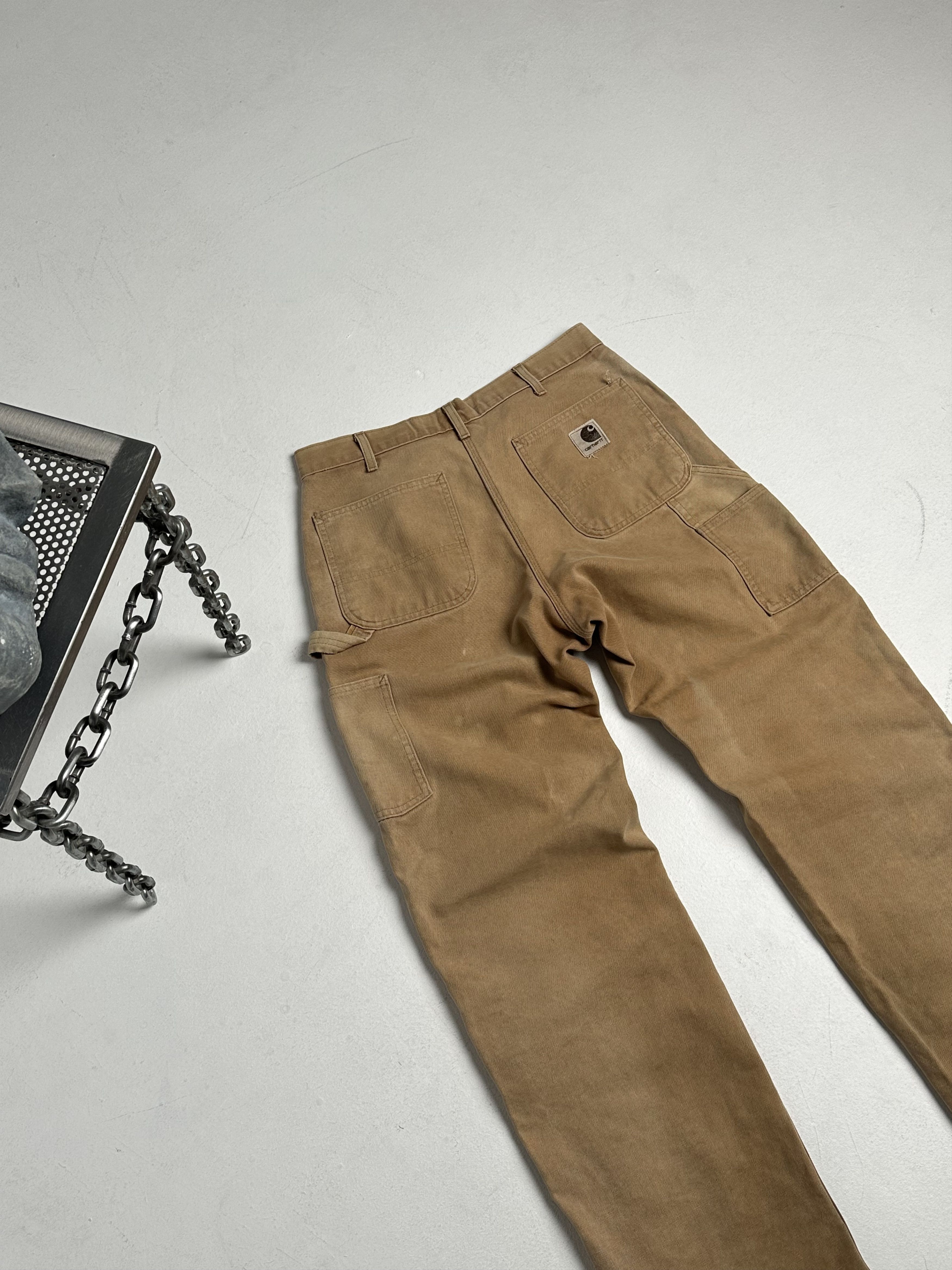 Carhartt × Vintage Vintage carhartt brown double knee work wear carpenter pants Size US 36 / EU 52 - 2 Thumbnail
