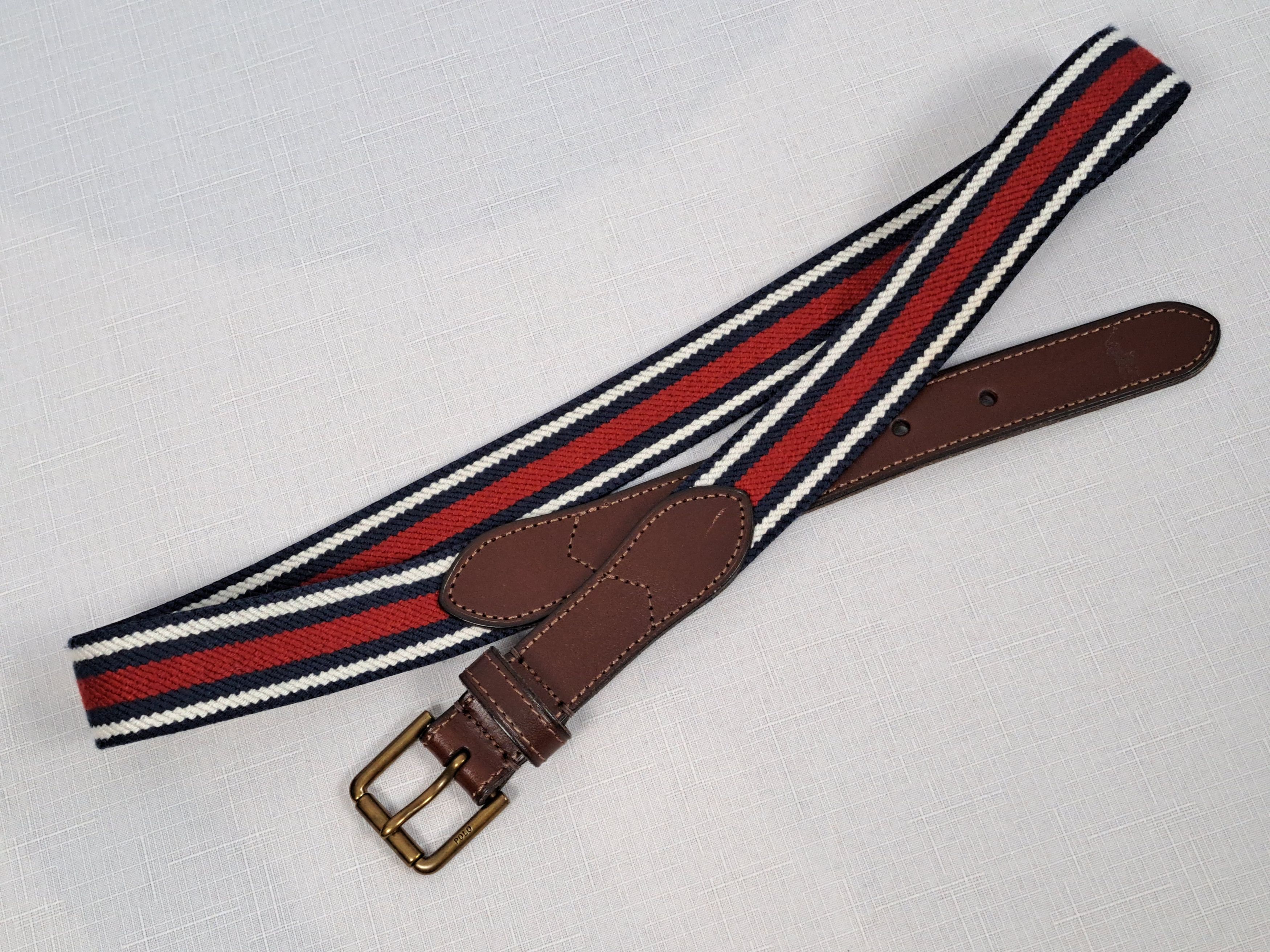 Polo Ralph Lauren Polo Ralph Lauren leather/elastic fabric belt. Size ONE SIZE - 4 Thumbnail